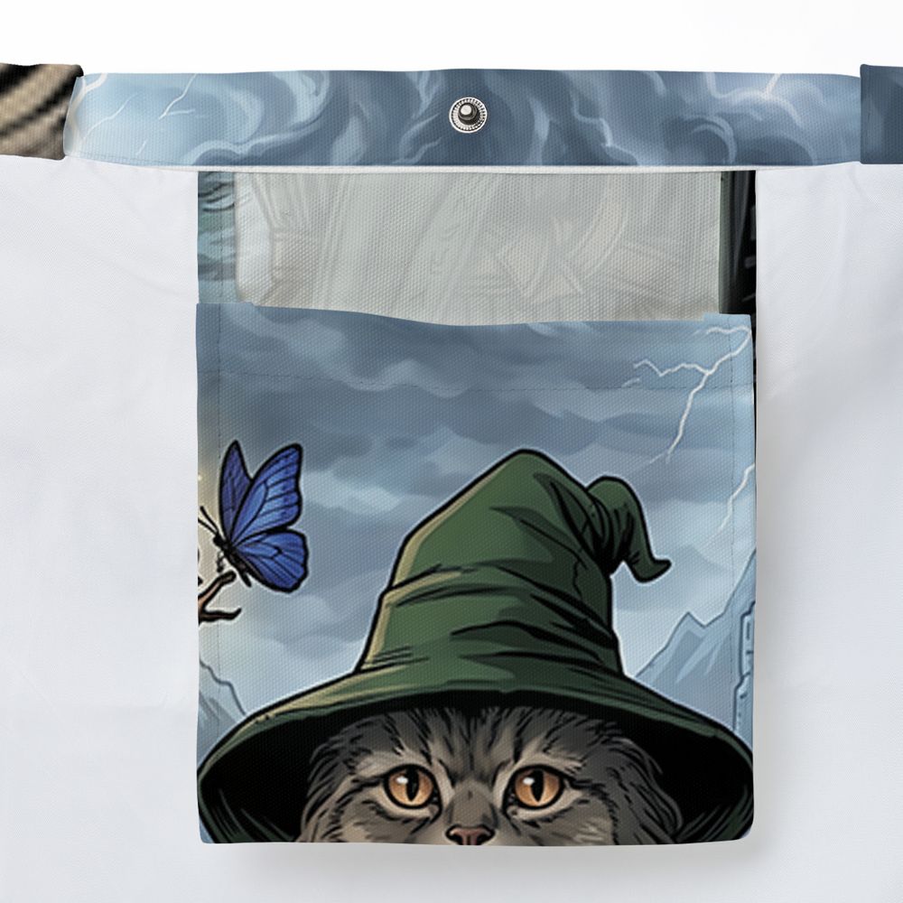 Wizard Cat Large Tote Bag -  - 3
