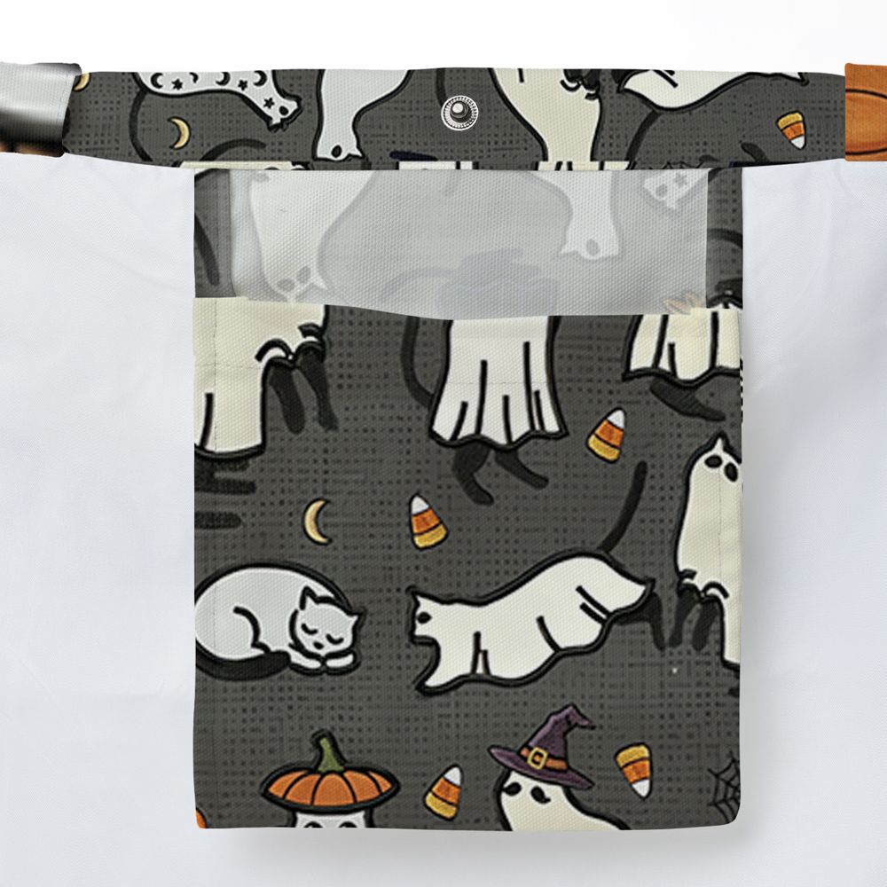 Cat Ghost Large Tote Bag -  - 3