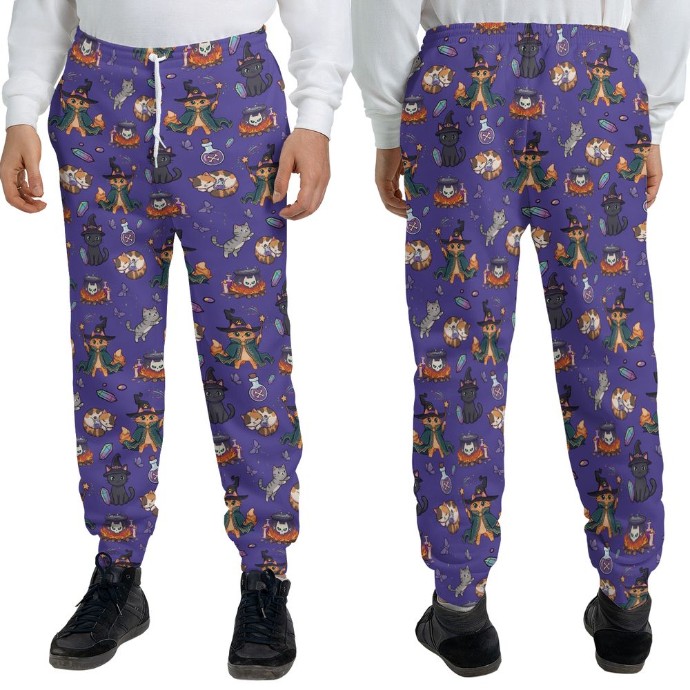 Witchy Wizard Cats Purple -  - 3