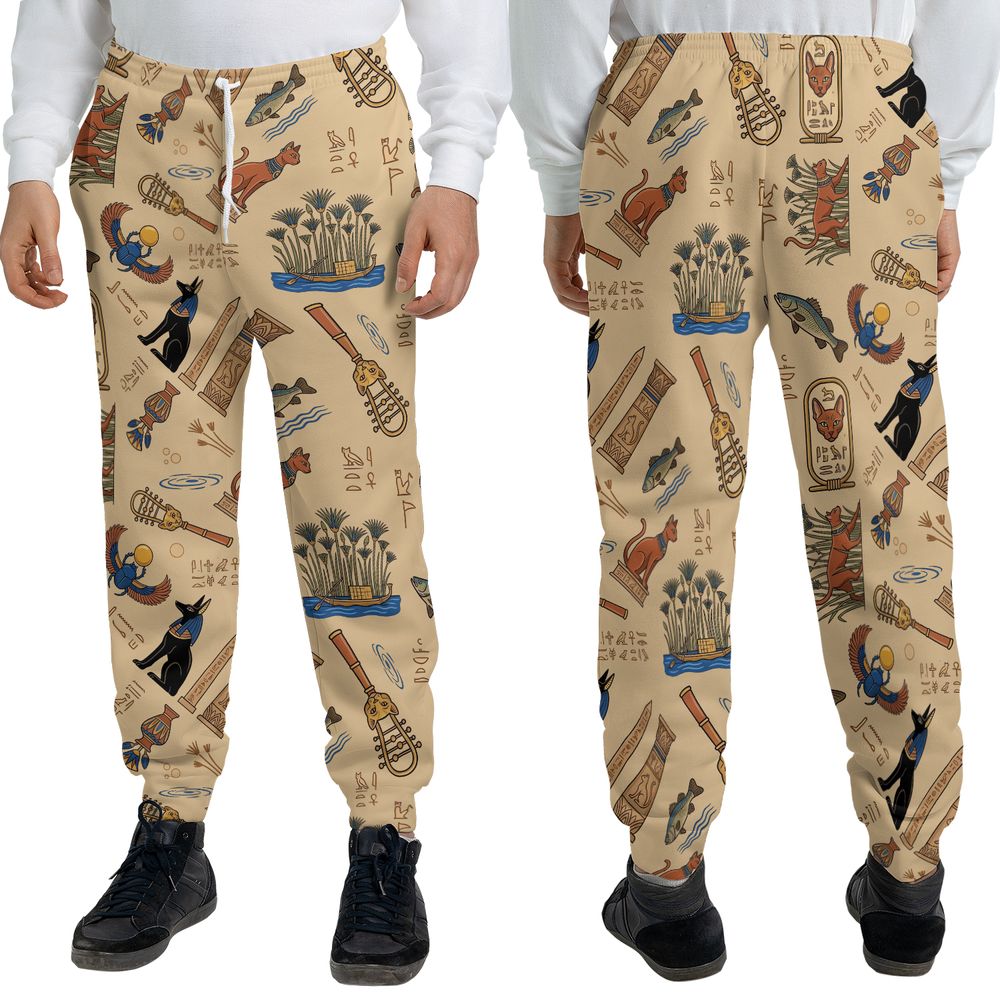 Ancient Egypt cat Sweatpants -  - 3