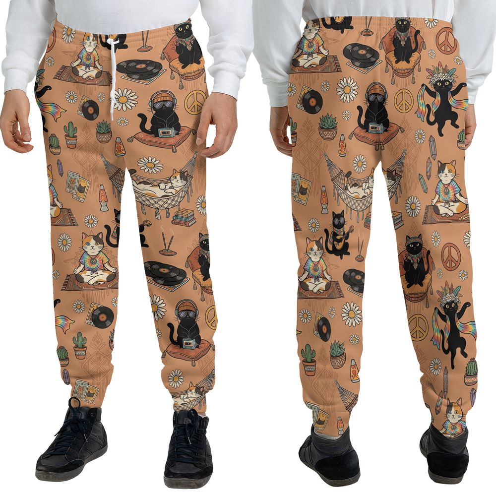 Hippie and Cat Sweatpants -  - 3