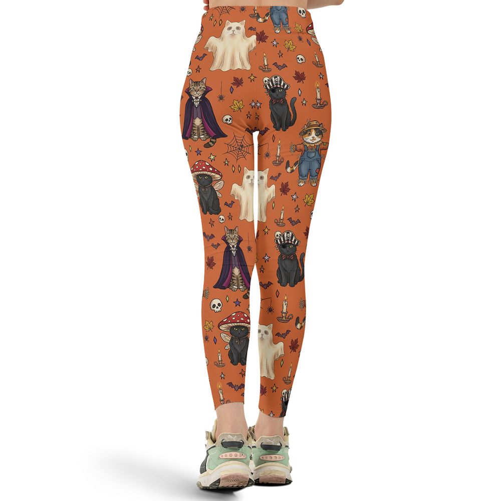 Feline Fright Fest Full Print Legging -  - 3