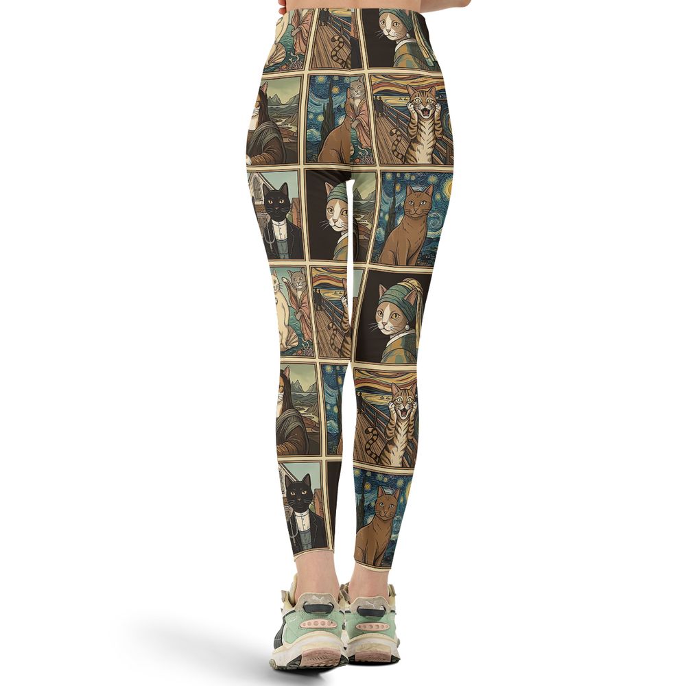 Cats in Arts Full Print Legging -  - 3