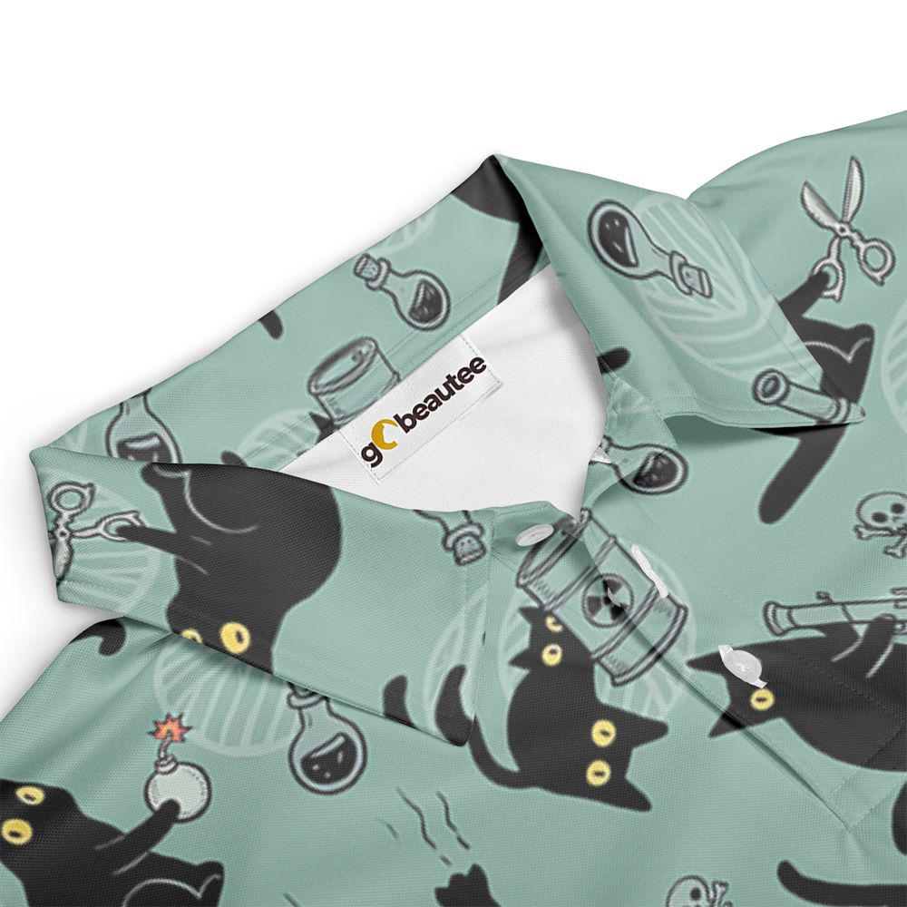Chaotic evil cat Full Print Polo Shirt -  - 3