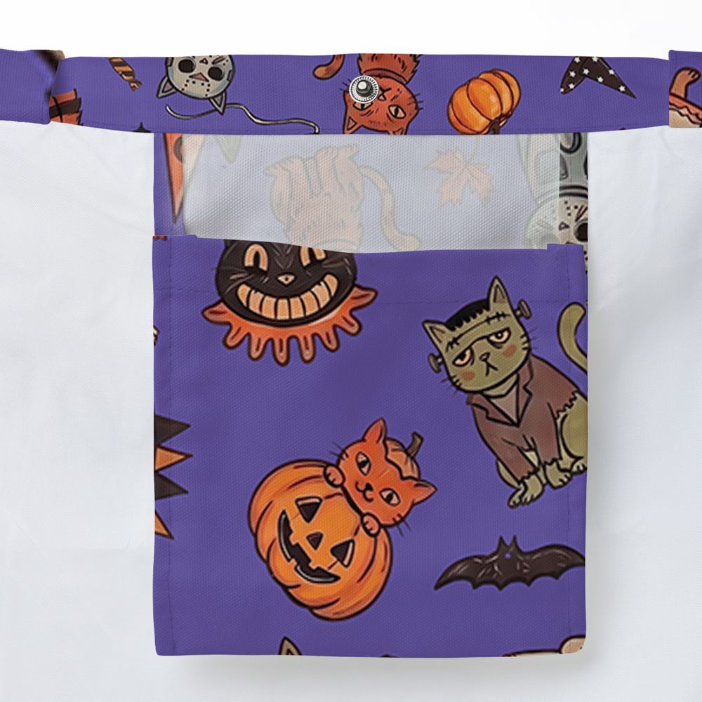 Retro Halloween Cats Purple -  - 3