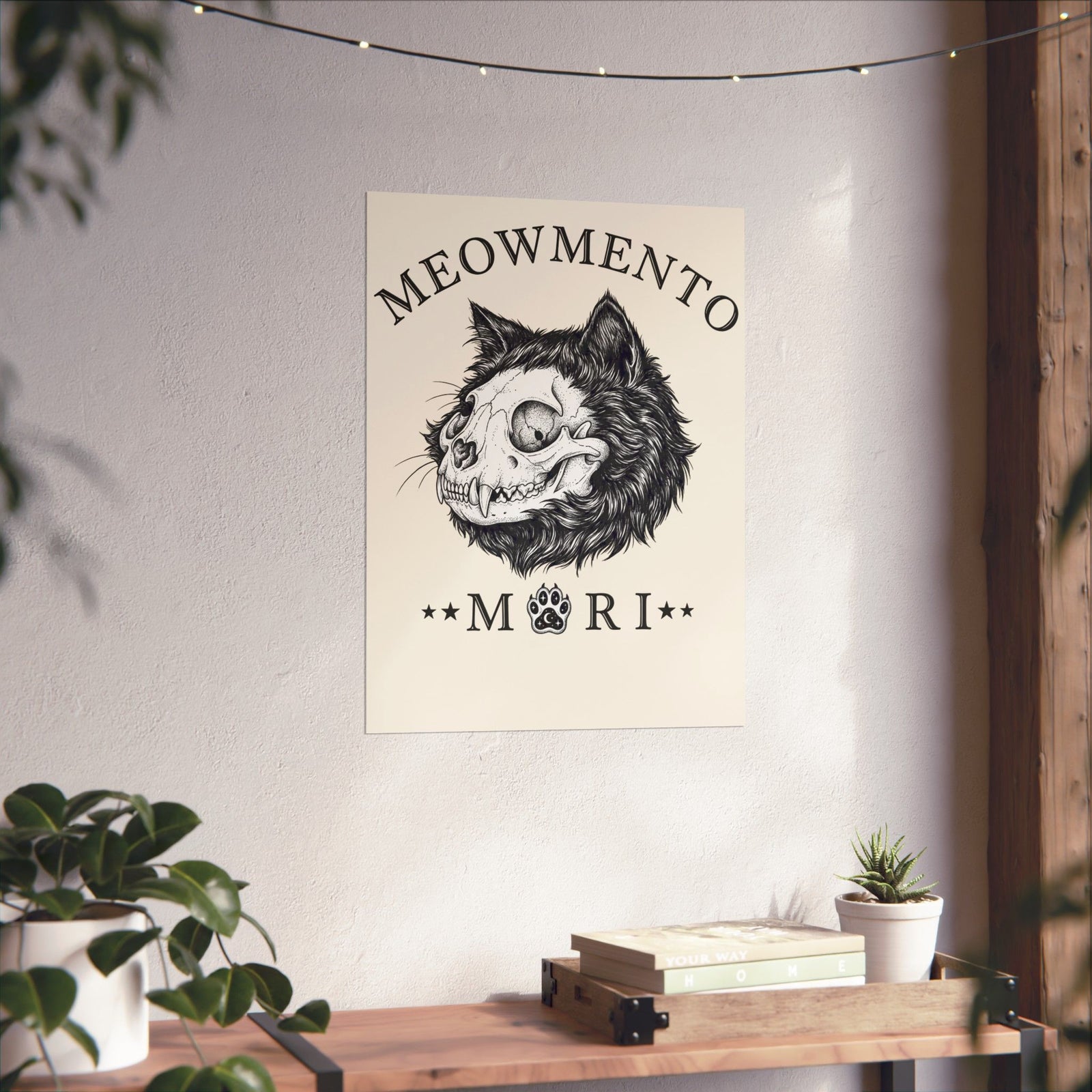 Meowmento Cat Poster — Humorous Cat Memorial Poster