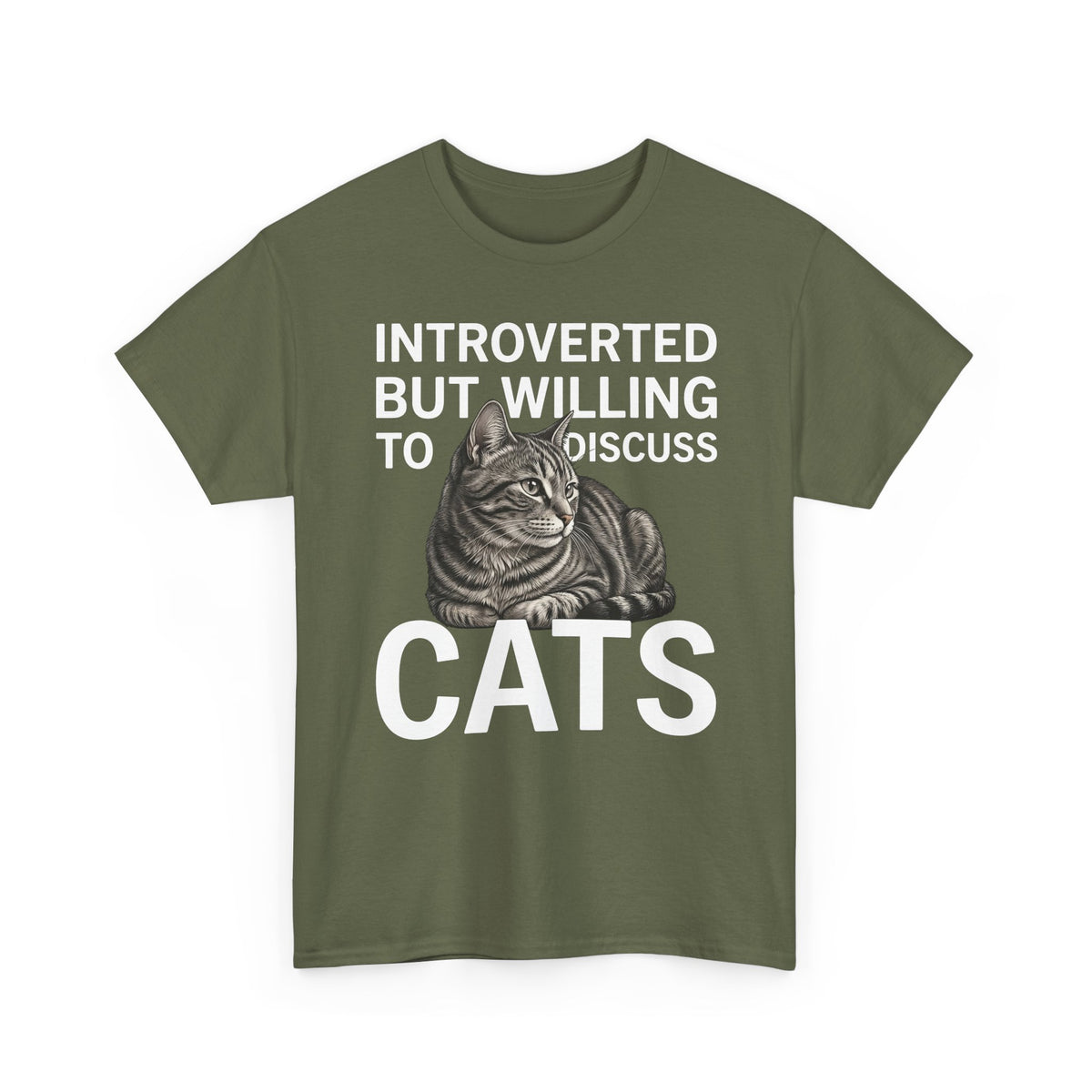 Introverted But Willing to Discuss Cats T-Shirt