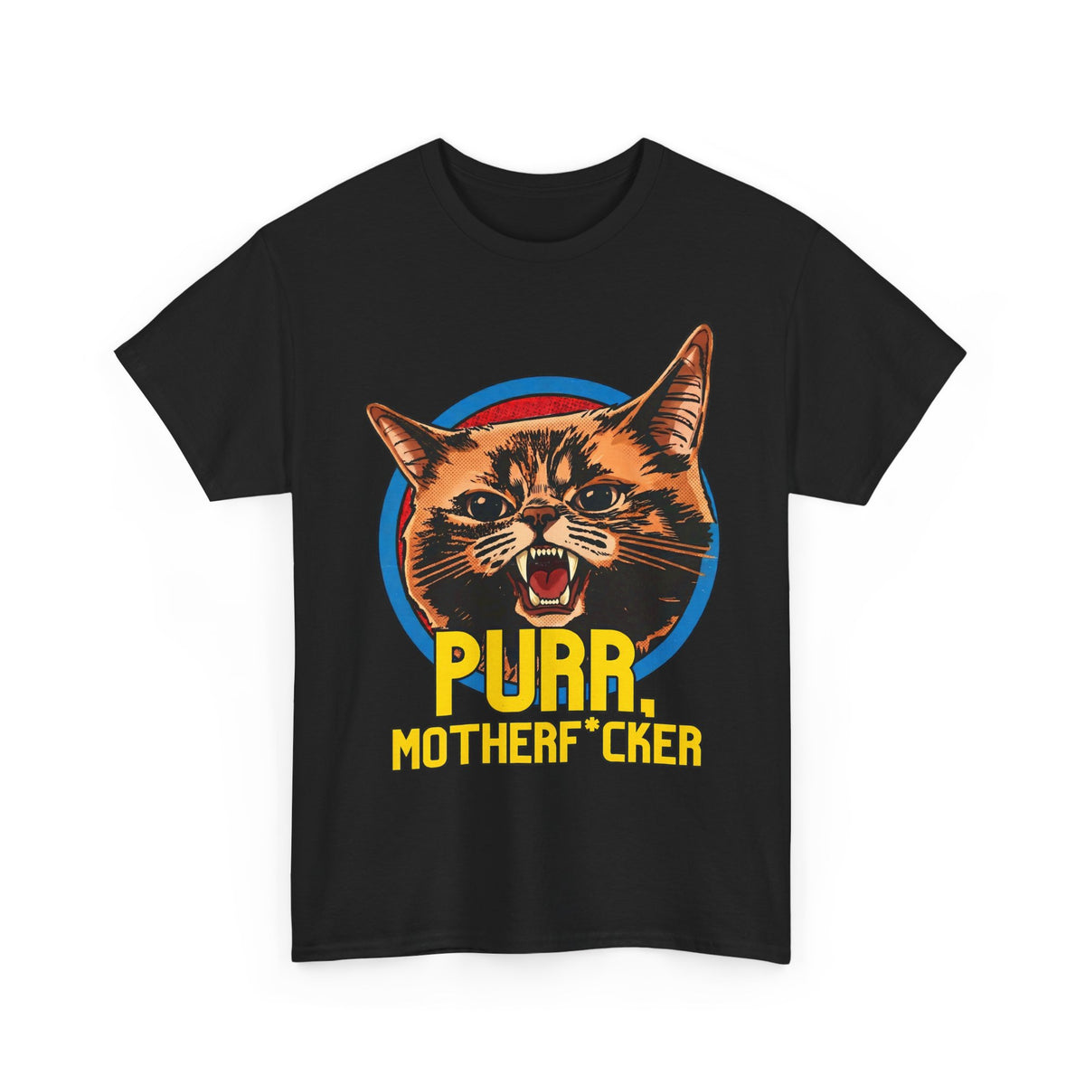 Purr Motherfvcker T-Shirt — Funny Angry Cat Graphic Tee