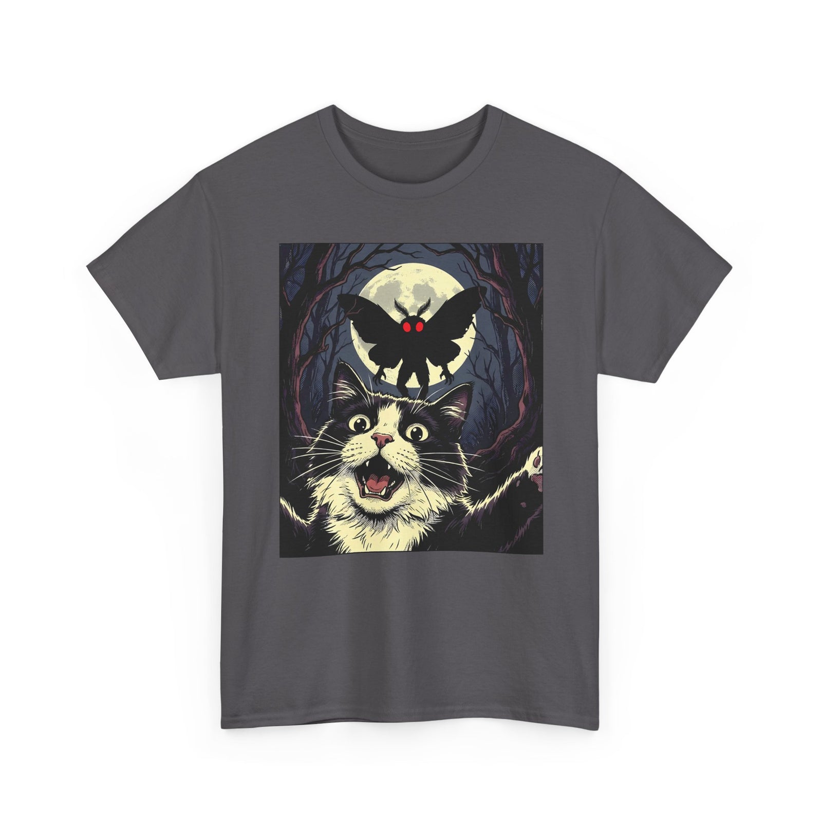 Cat Selfie with Mothman T-Shirt