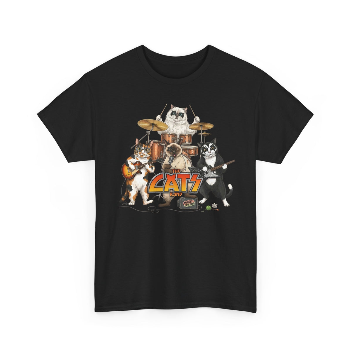 The Cats Band T-Shirt — Retro Cat Band Graphic Tee