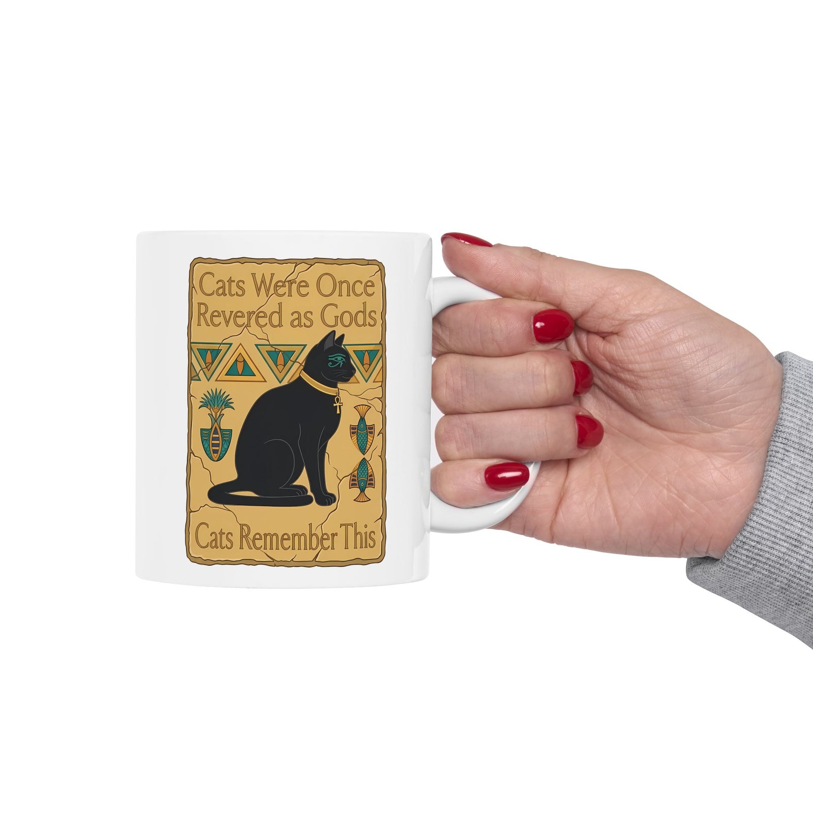 Cats Were Once Revered As Gods Mug — Funny Cat Quote Ceramic Mug for Cat Lovers