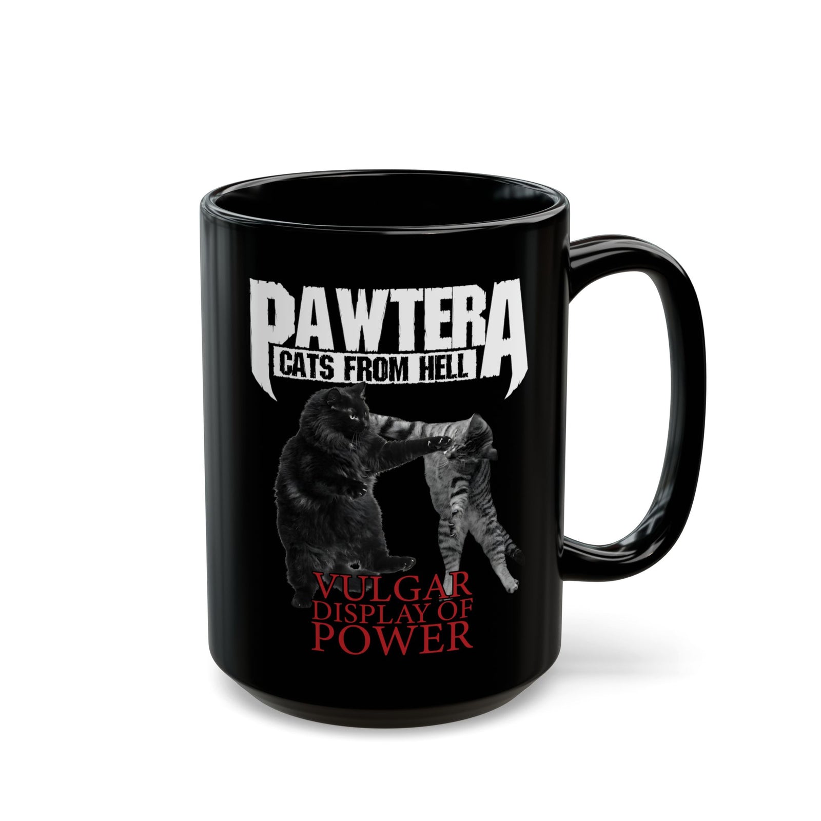 Pawtera Cats From Hell Black Mug
