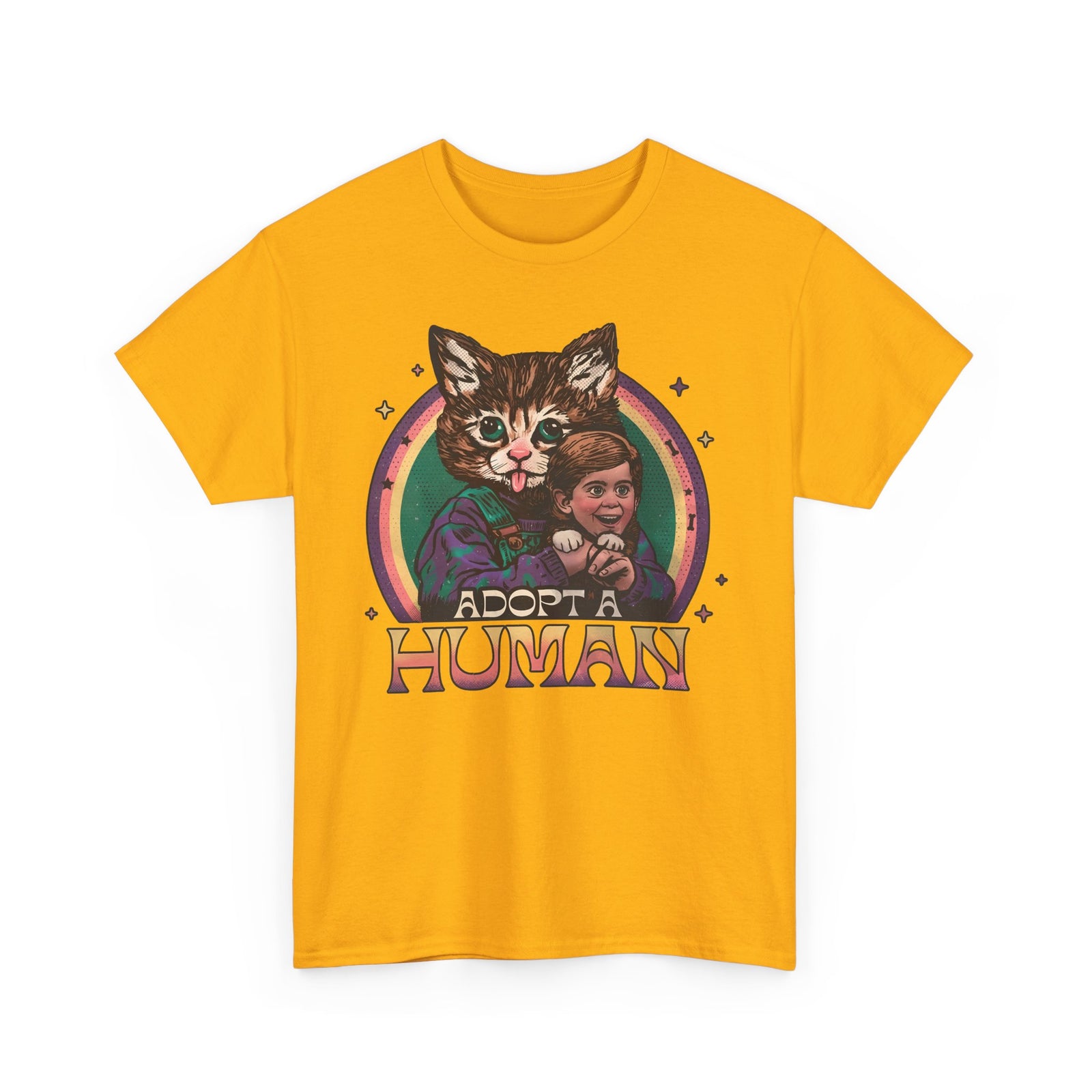 Adopt a Human Funny Cat T-Shirt