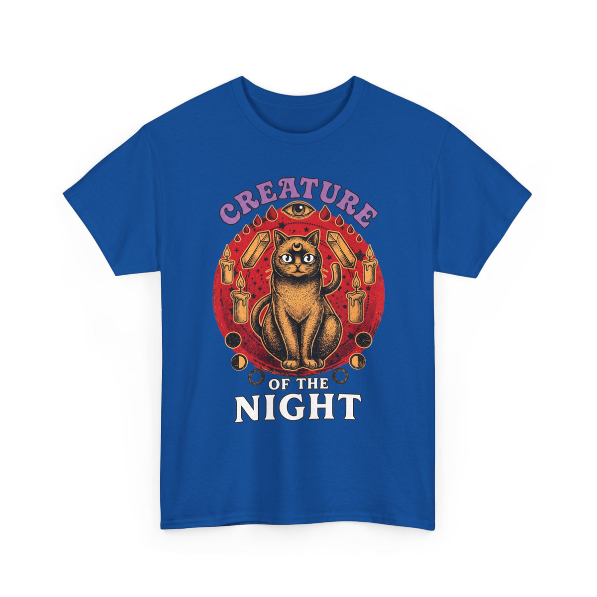 Creature Of The Night Cat T-Shirt — Mystical Occult Black Cat Graphic Tee