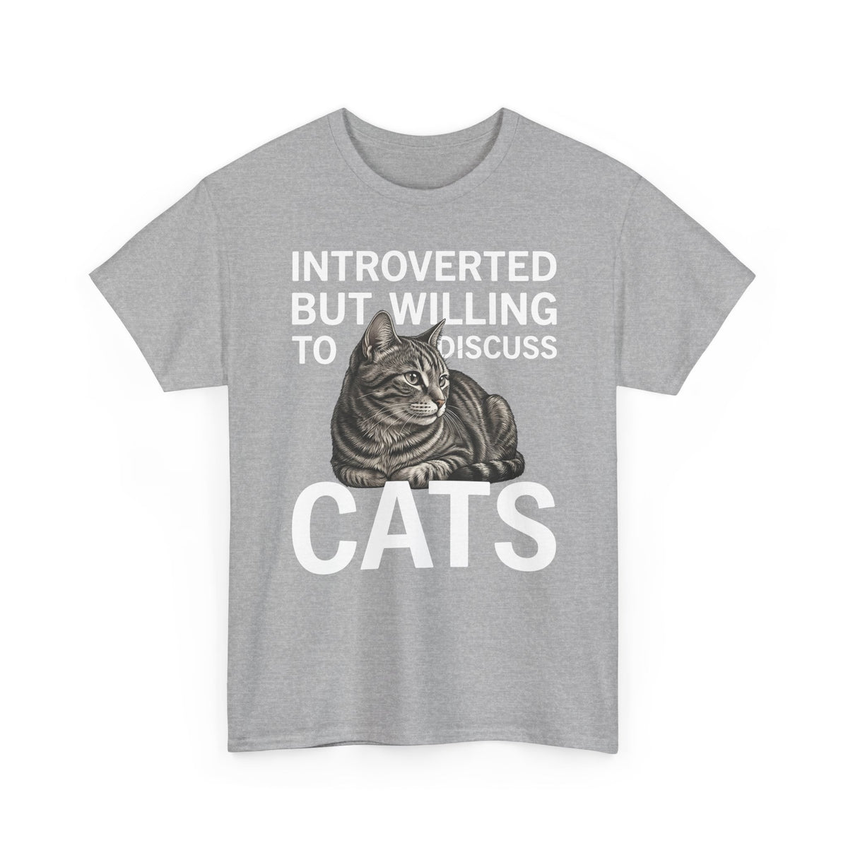 Introverted But Willing to Discuss Cats T-Shirt