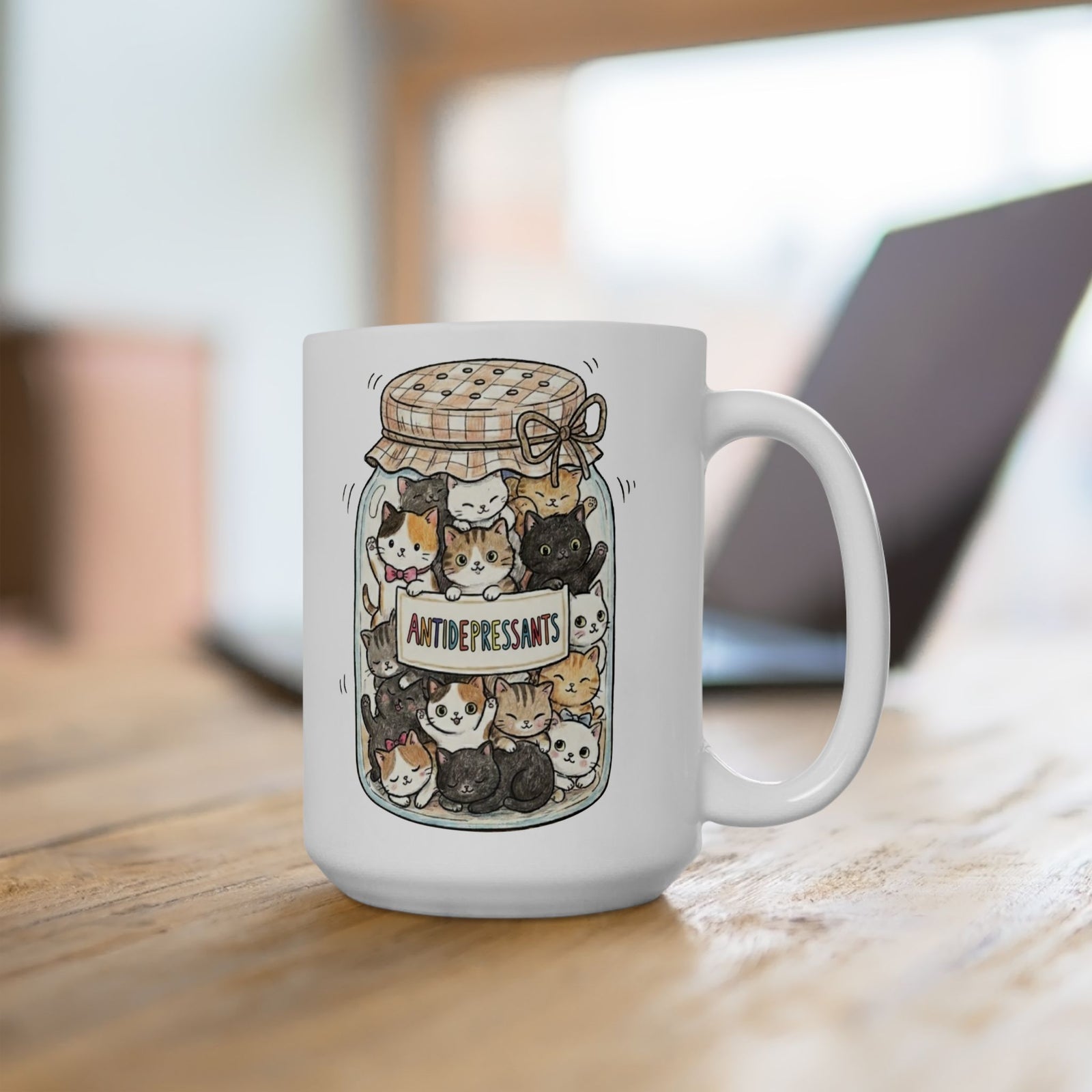 Cats Are My Antidepressants Mug — Funny Cat Lover Mug