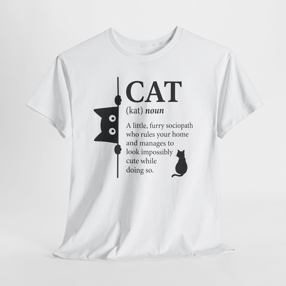 Cat (kat) Definition T-Shirt — Funny Cat Lover Tee