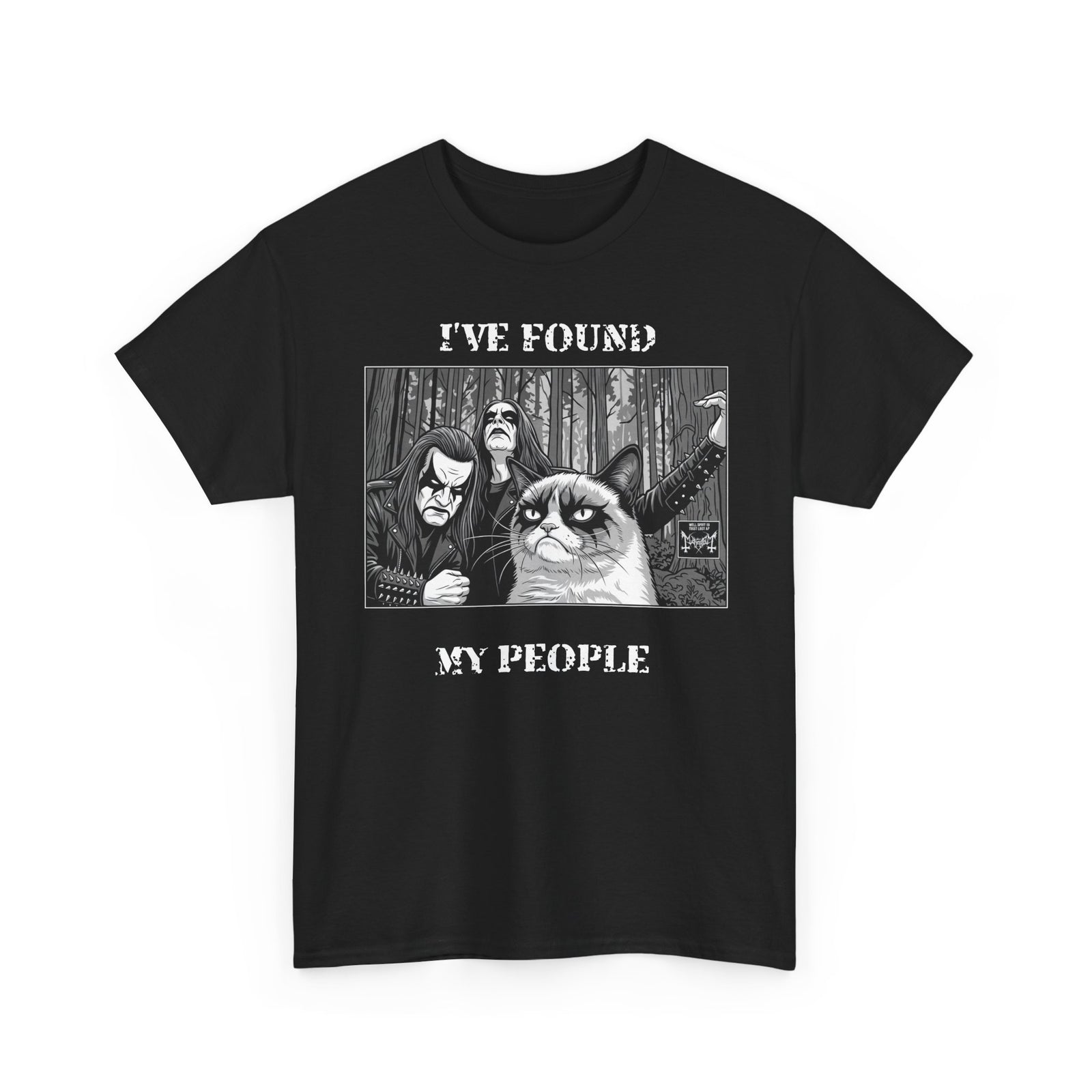 I've Found My People T-Shirt Cat Goth Humor Tee