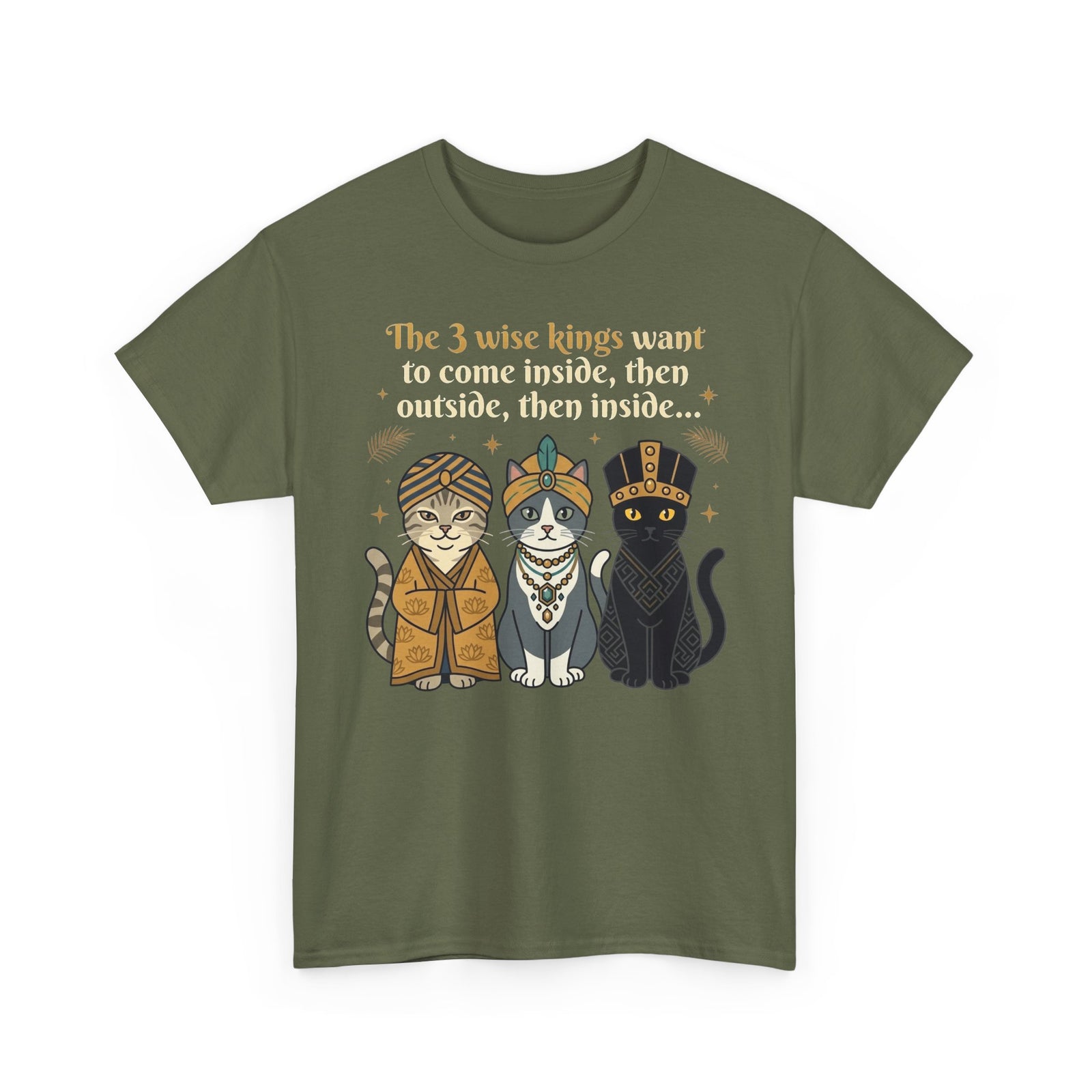 Cat Three Wise Kings Tee — "The 3 Wise Kings" Nativity Cat Christmas Shirt