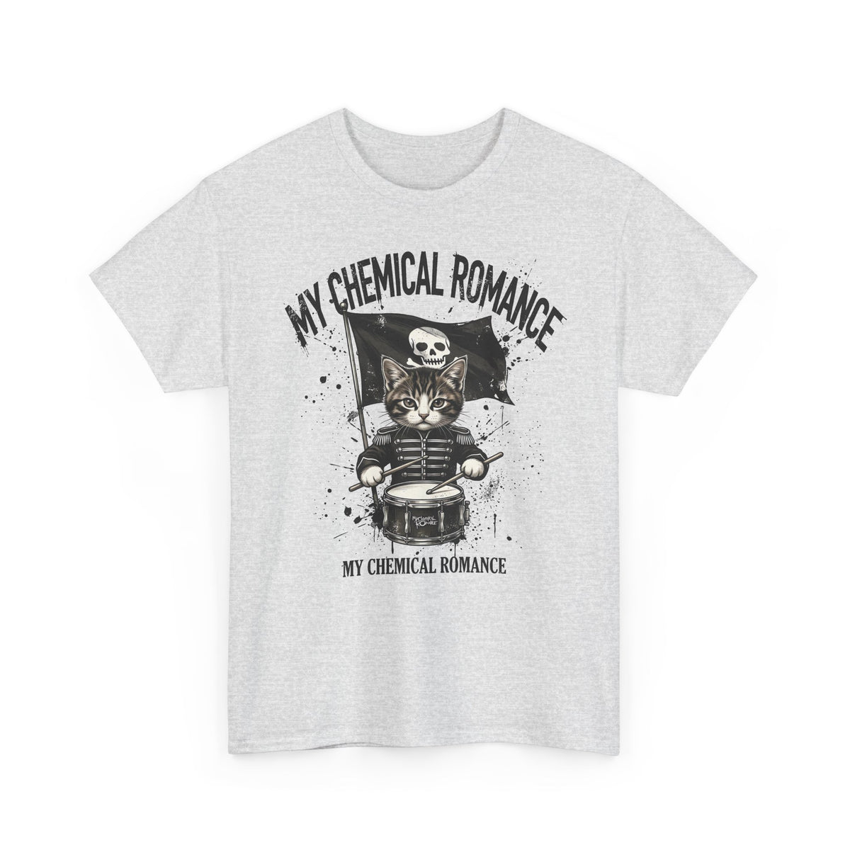 My Chemical Romance Cat Skull Tee — Gothic Band Shirt