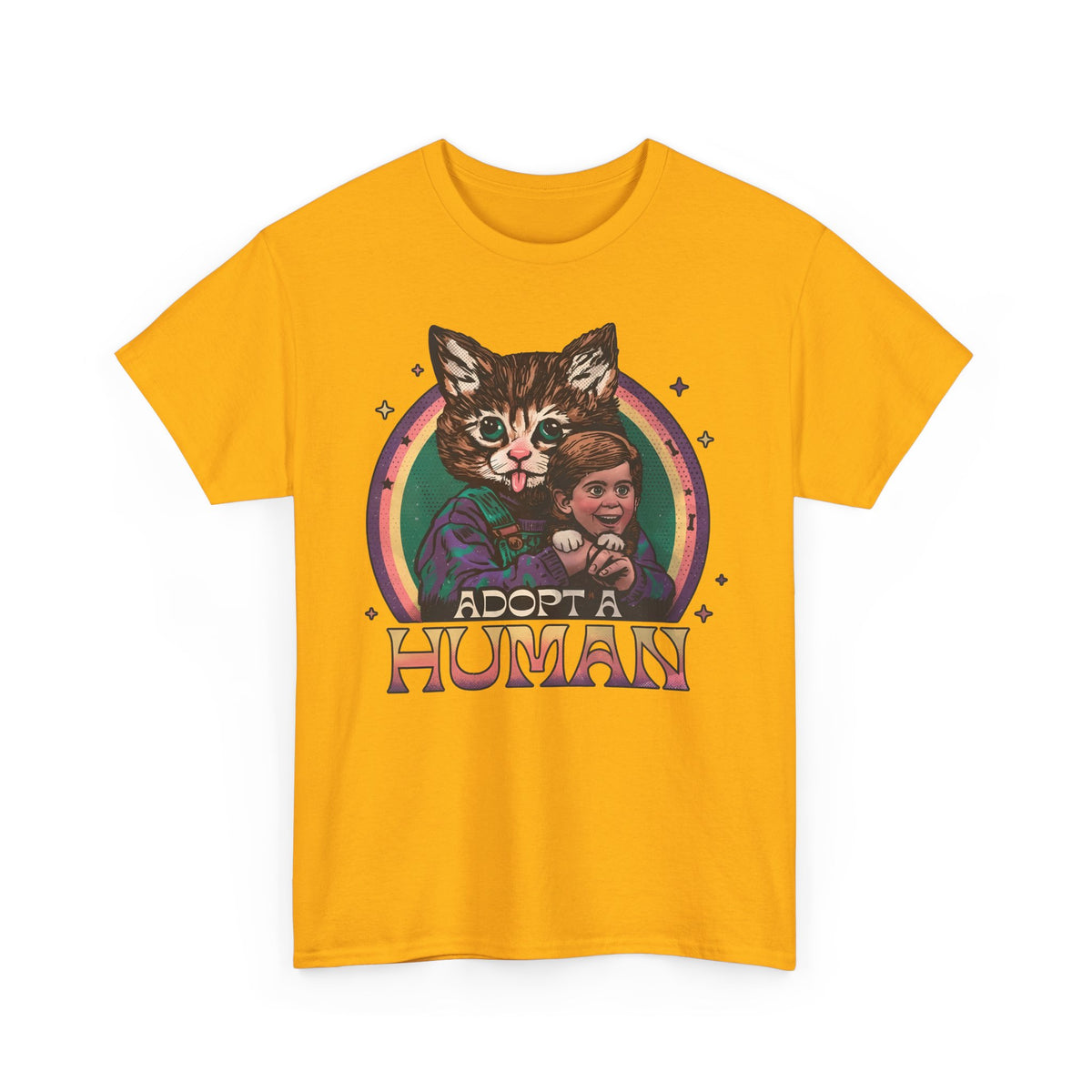 Adopt a Human Funny Cat T-Shirt