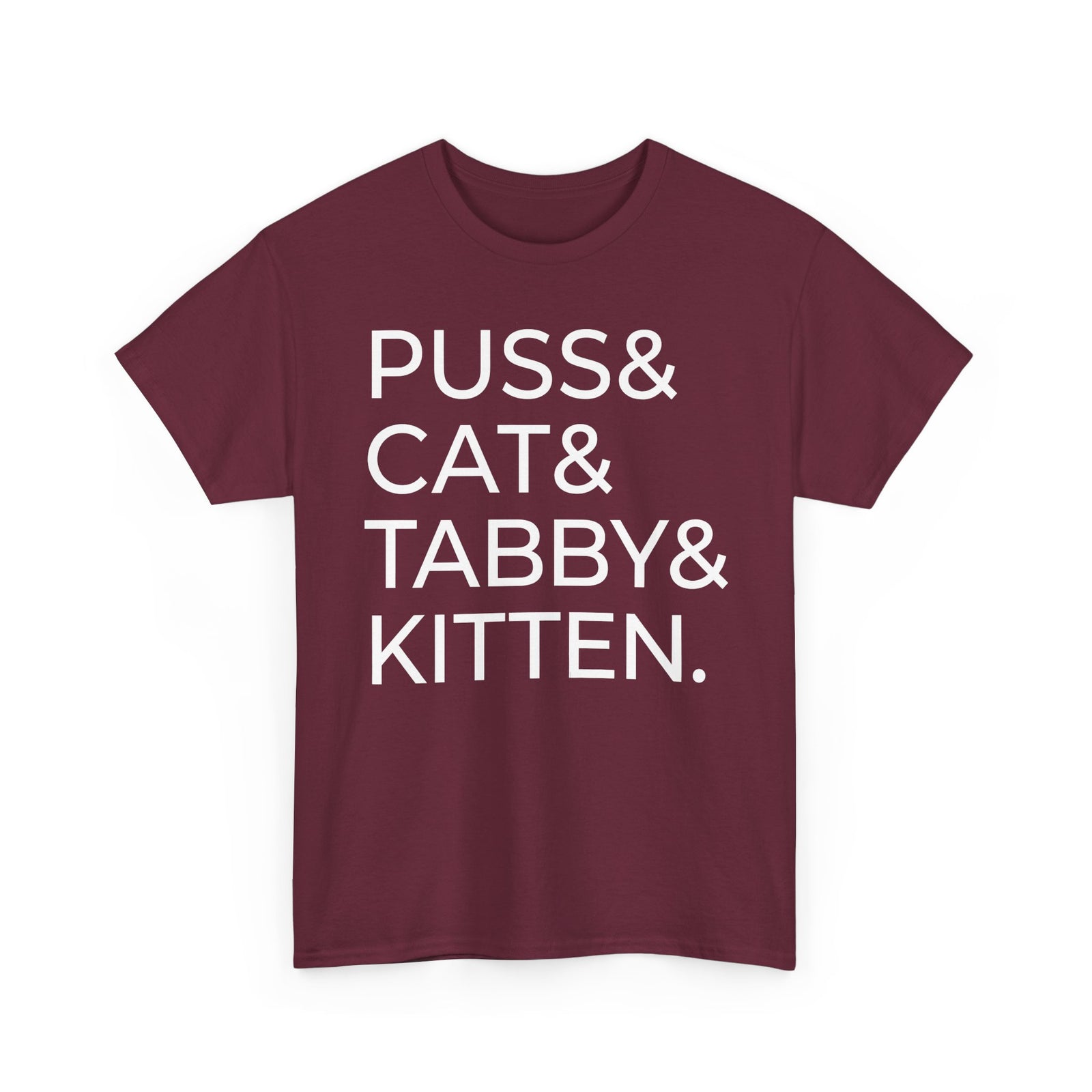 Puss and Kitten Cat Tee — Cute Tabby Cat Graphic T-Shirt