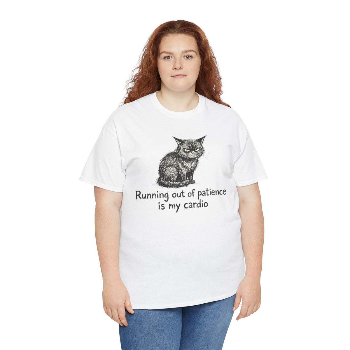 Running Out Of Patience Is My Cardio Cat T-Shirt