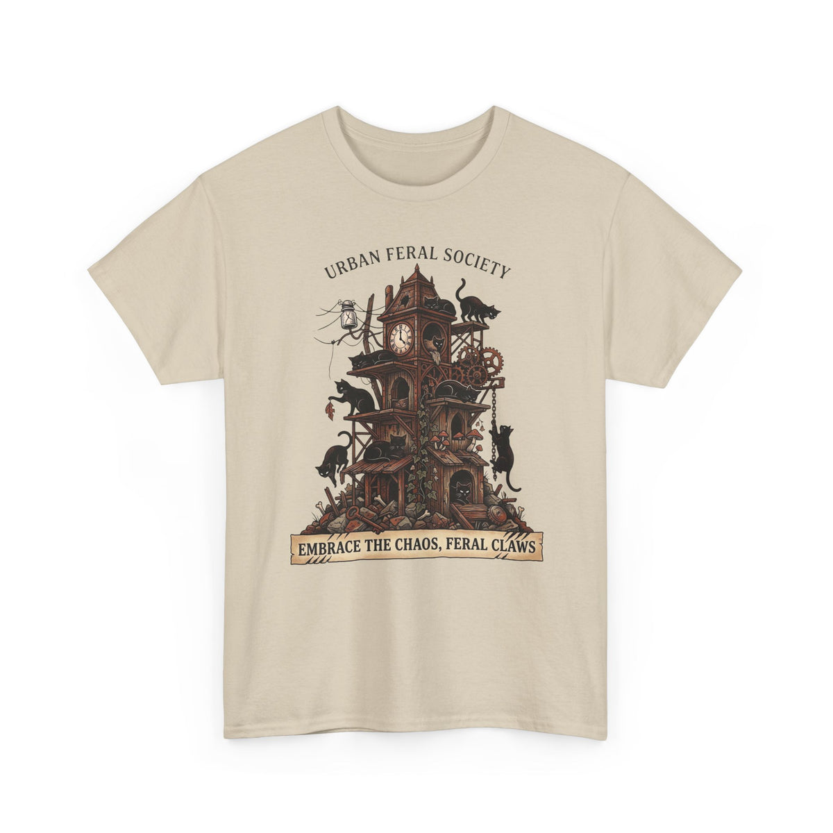 Black Cats Urban Feral Society T-Shirt