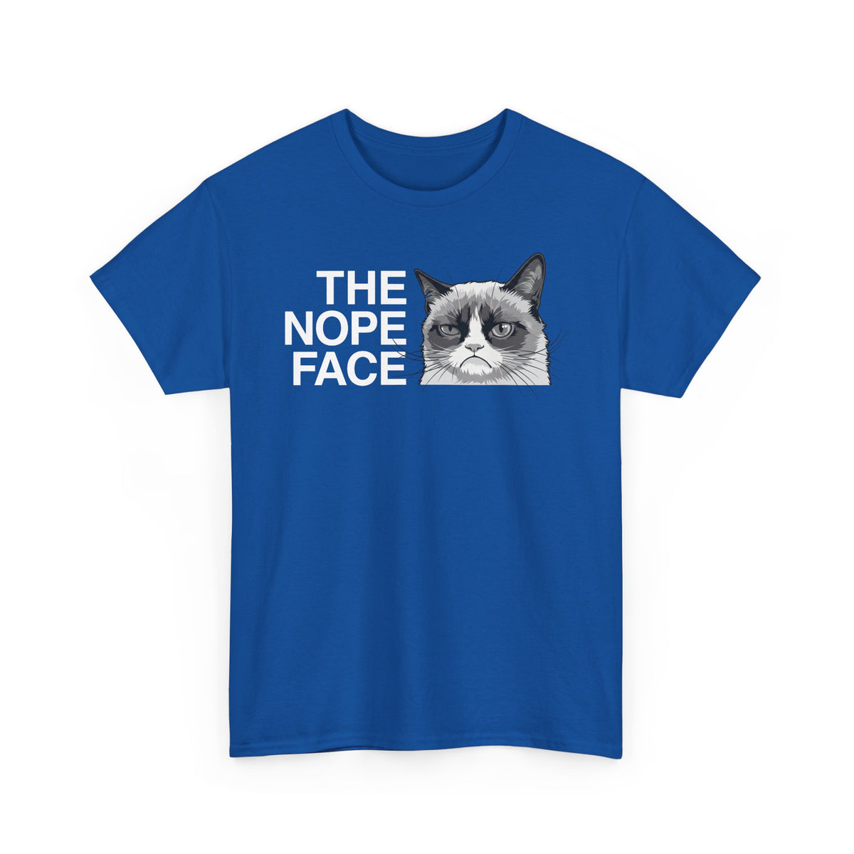 Nope Face Cat T-Shirt — Funny Cat Graphic Tee
