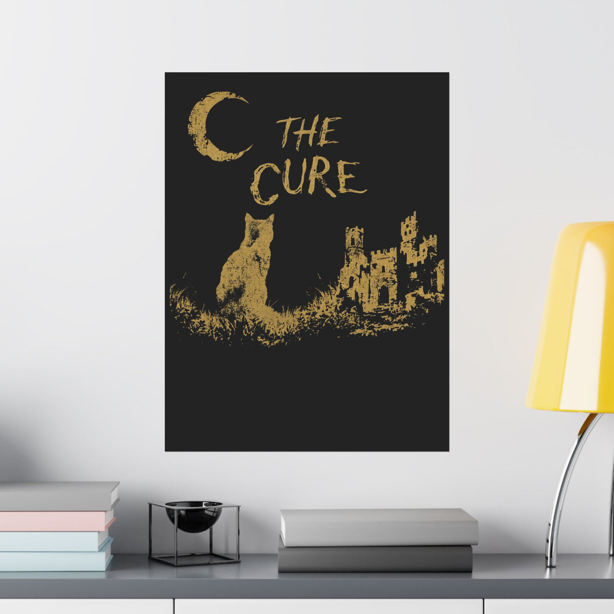 Goth Cat Lover Poster — Goth Aesthetic Cat Poster