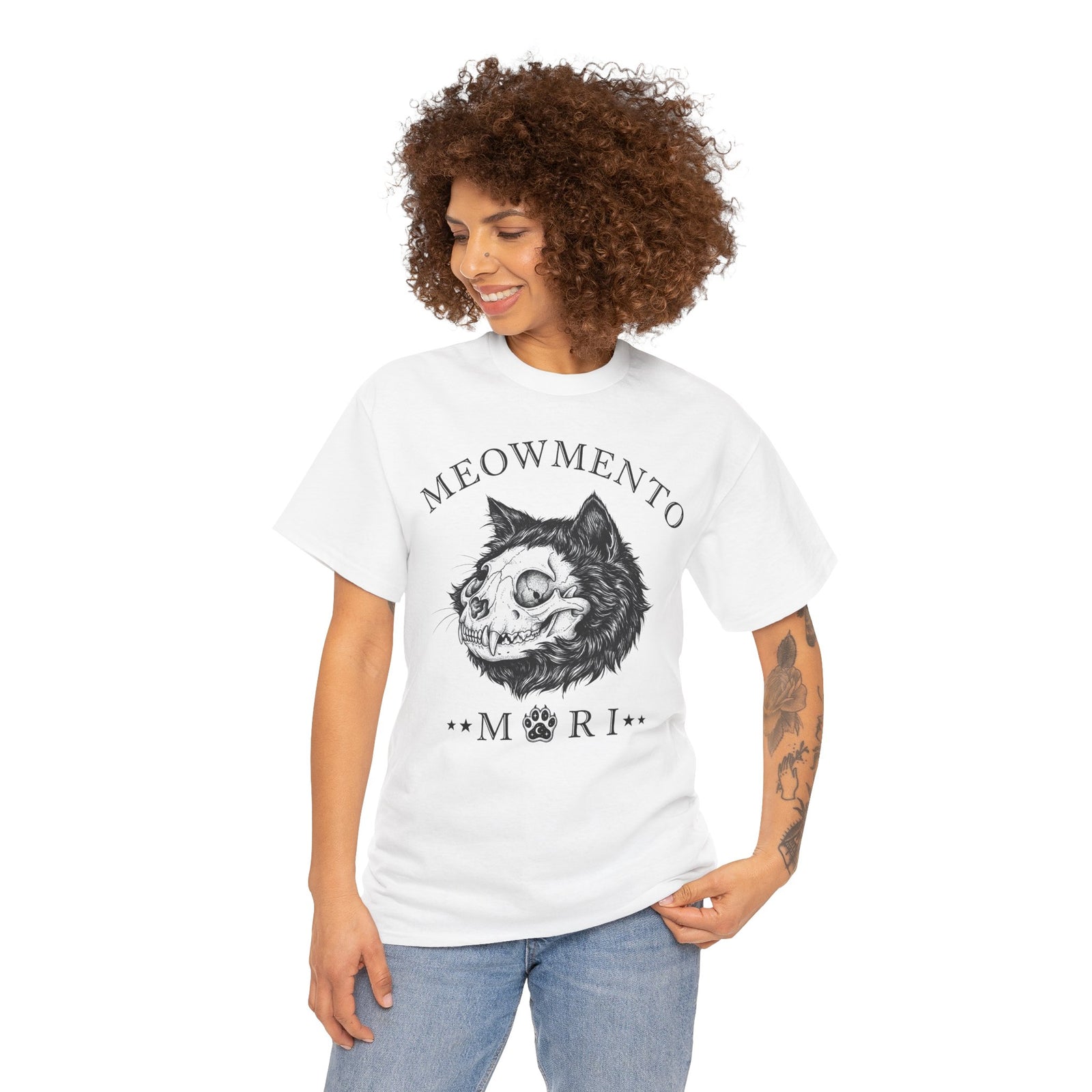 Meowmento Cat T-Shirt — Humorous Cat Memorial Tee