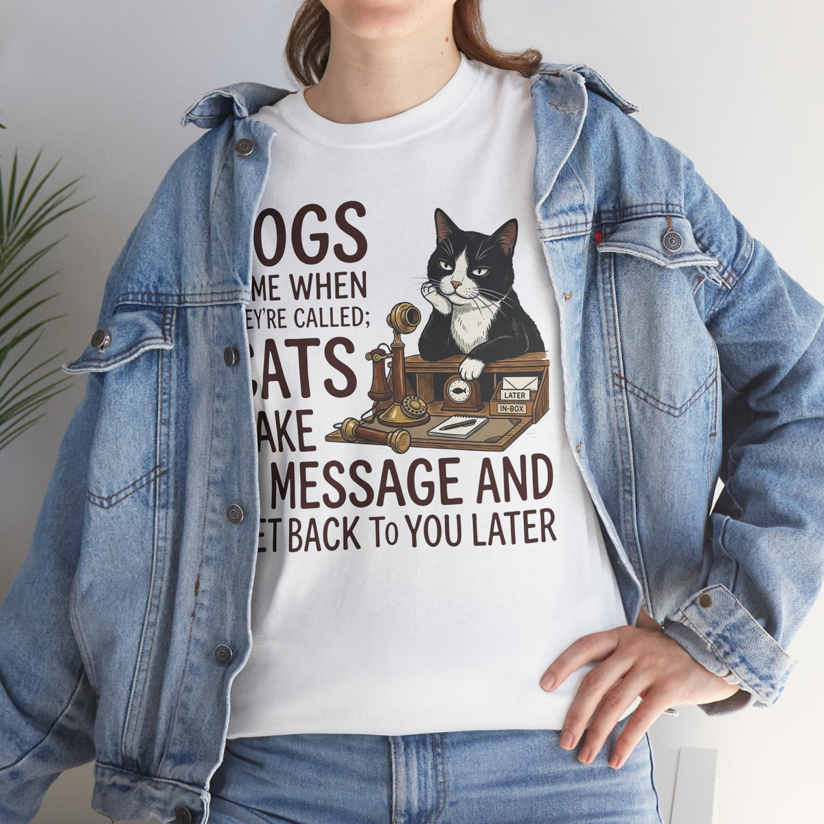 Cats Take a Message Tee — Funny Cat Lover T-Shirt