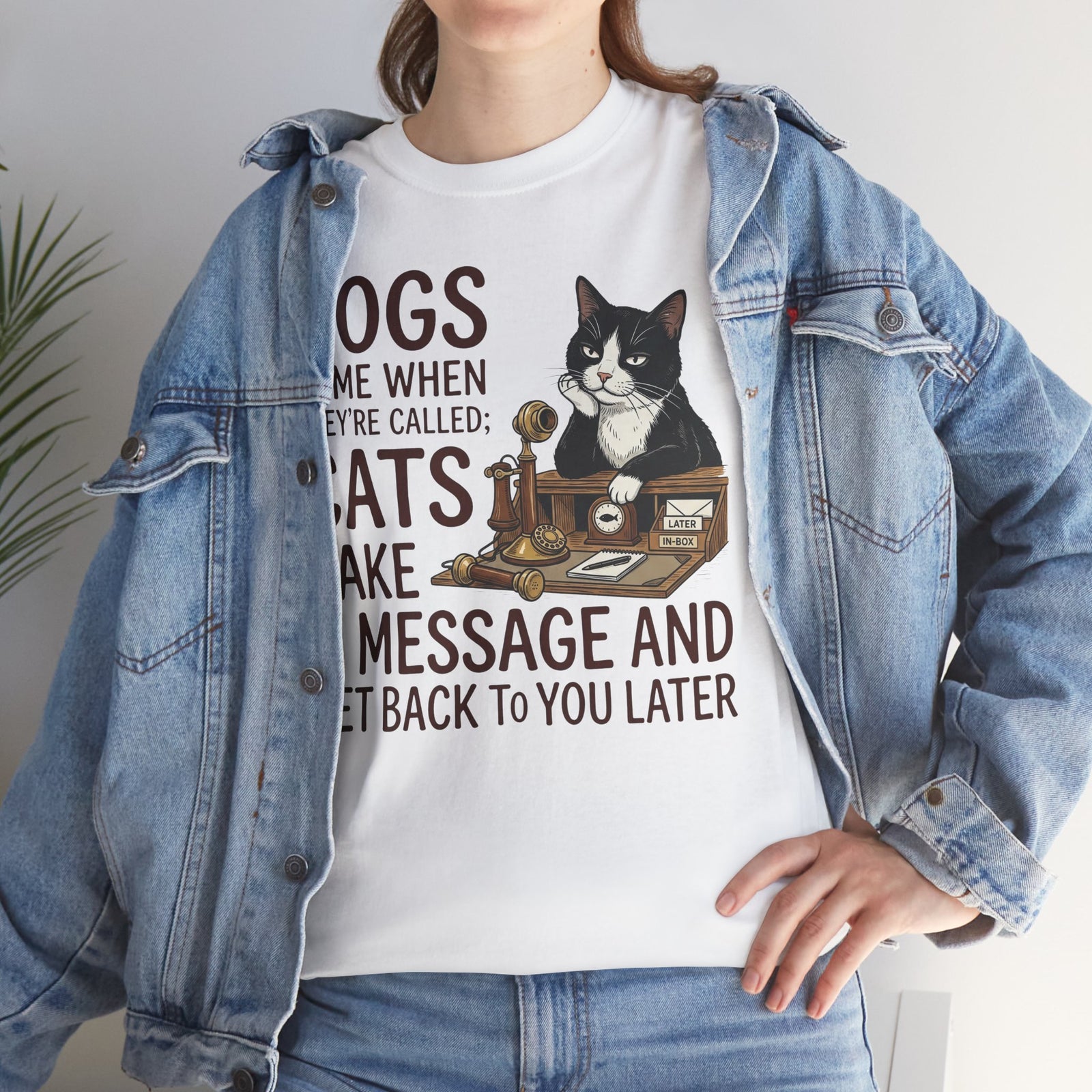 Cats Take a Message Tee — Funny Cat Lover T-Shirt