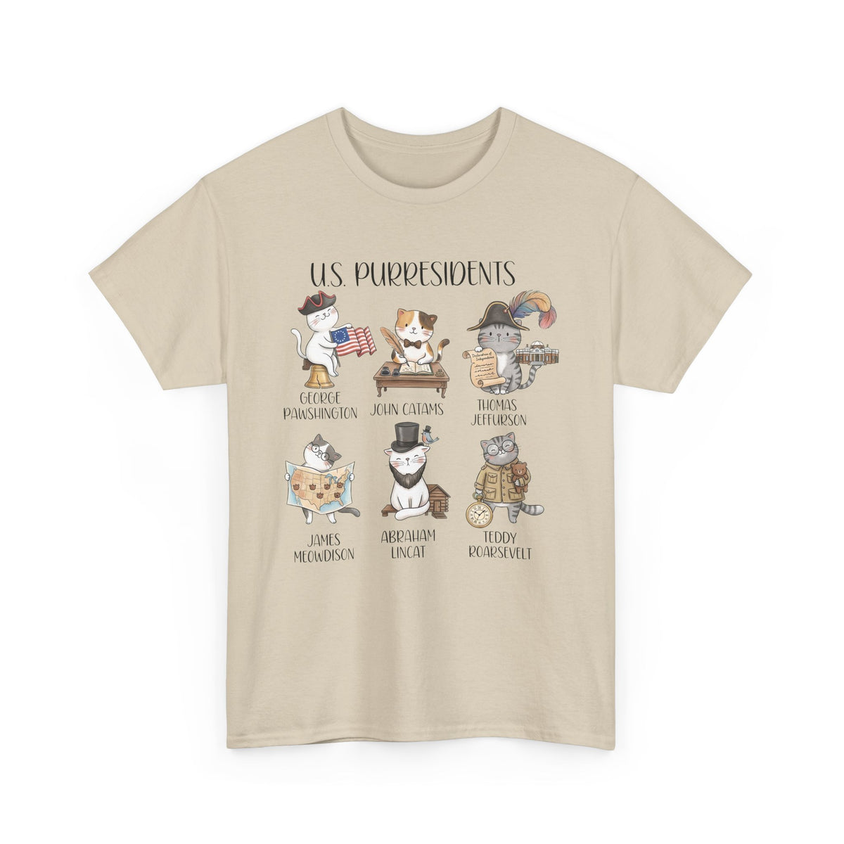 US Purresidents Funny Cat T-Shirt