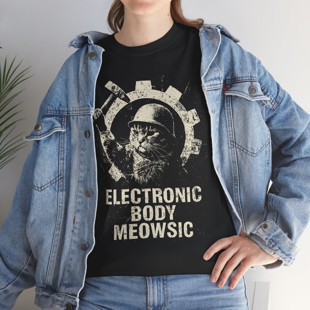 Electronic Body Meowsic Cat T-Shirt