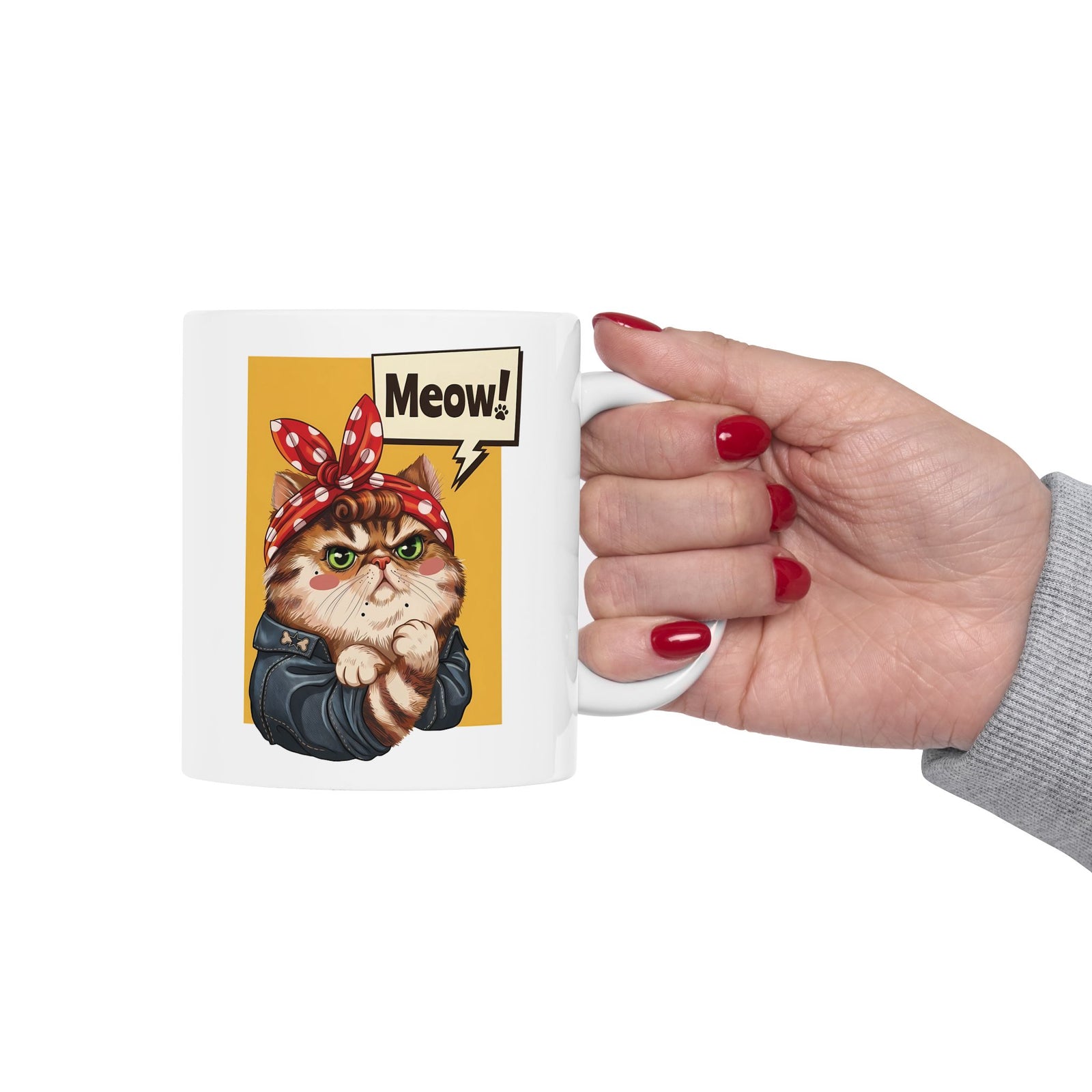 The Feminist Cat Ceramic Mug