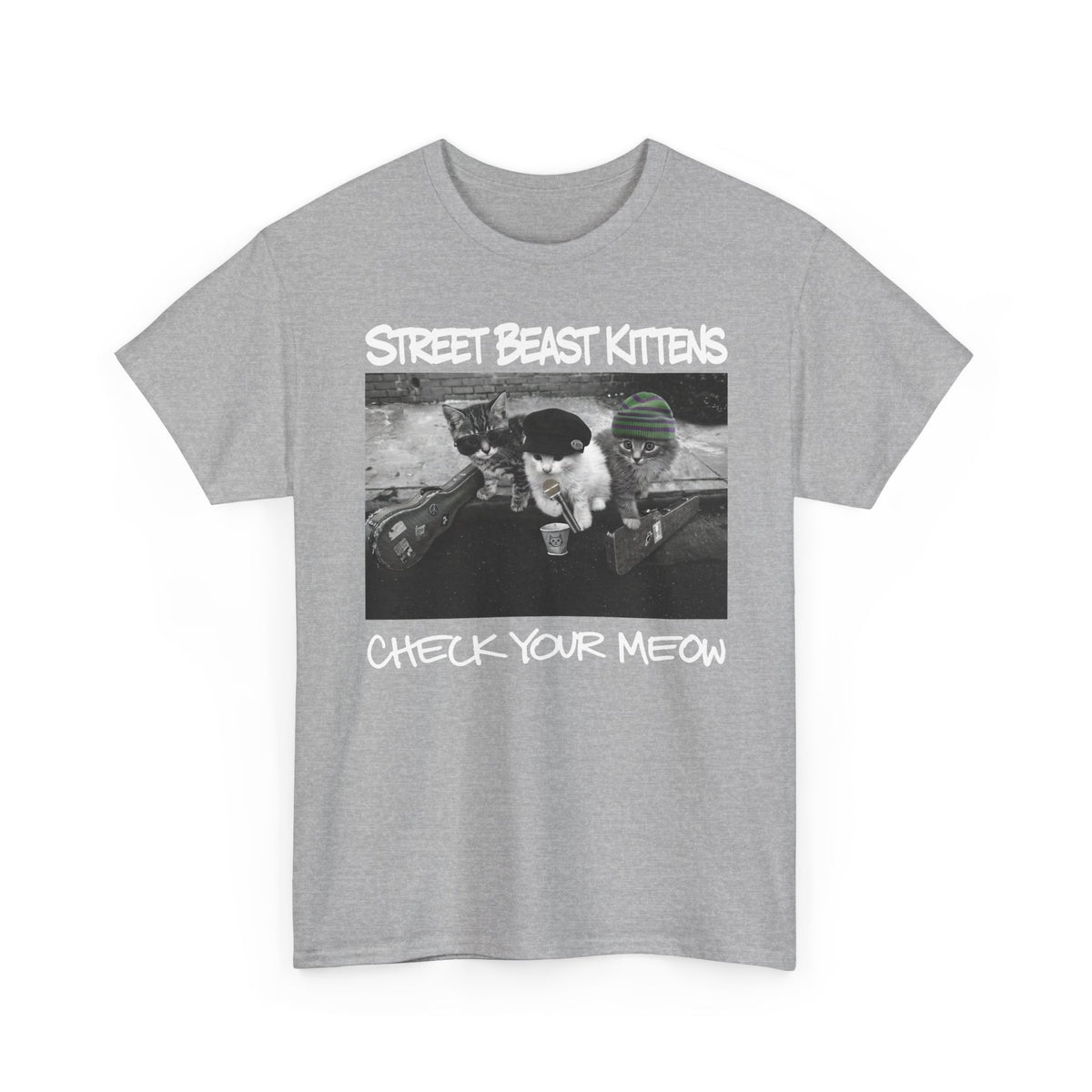 Street Beast Kittens "Check Your Meow" T-Shirt