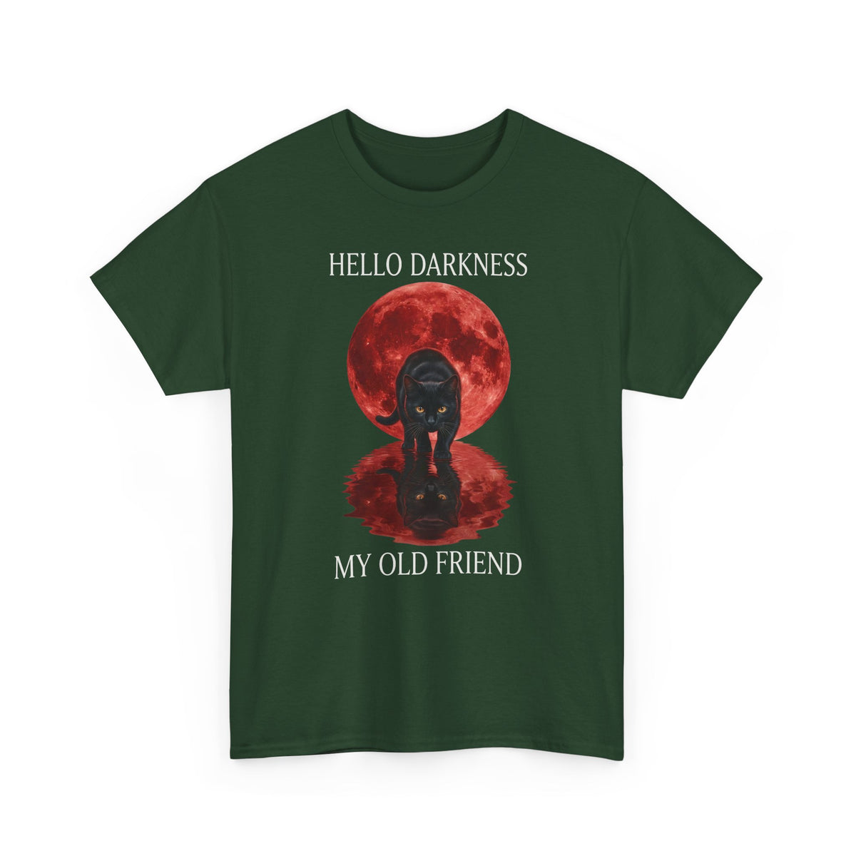 Hello Darkness My Old Friend Black Cat T-Shirt