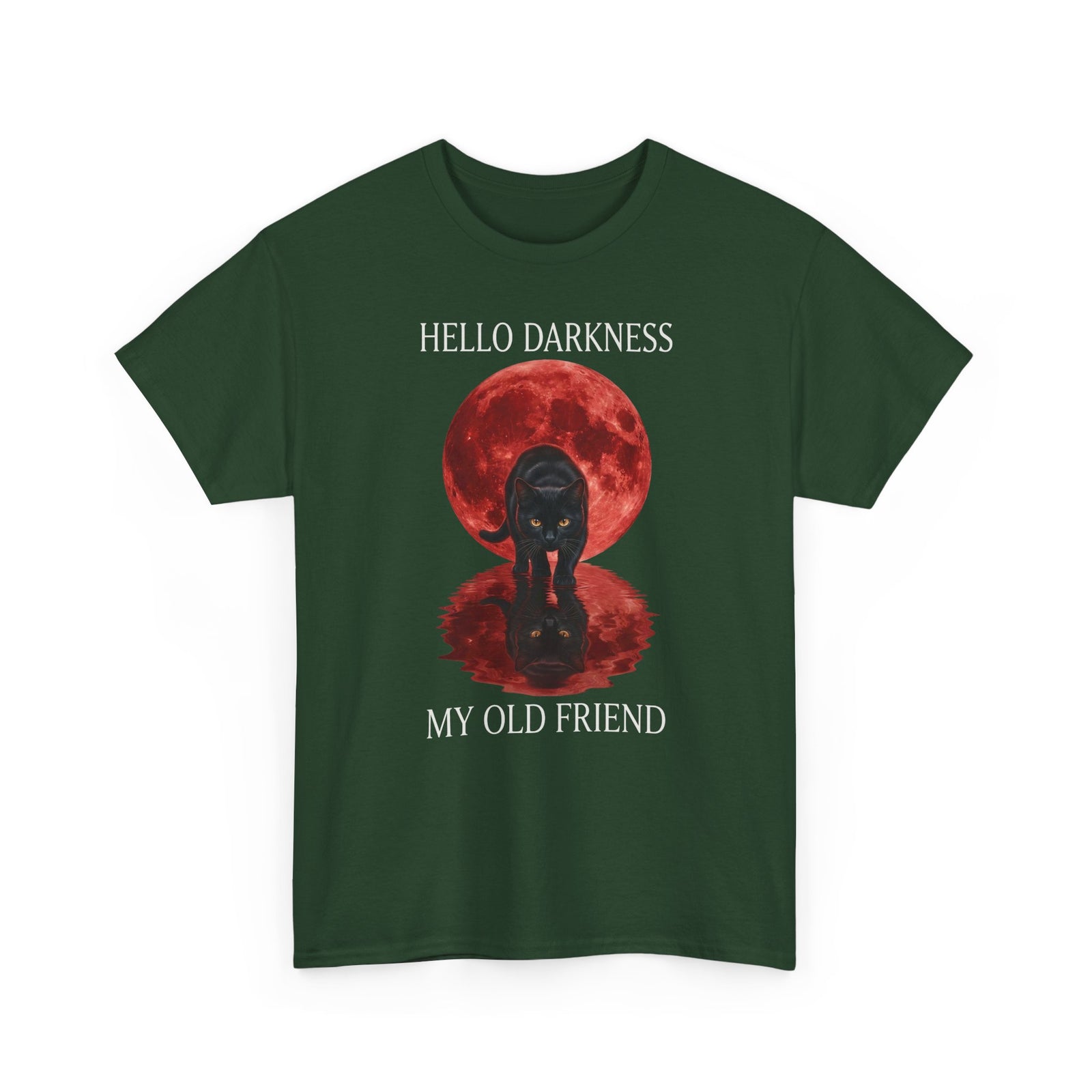 Hello Darkness My Old Friend Black Cat T-Shirt