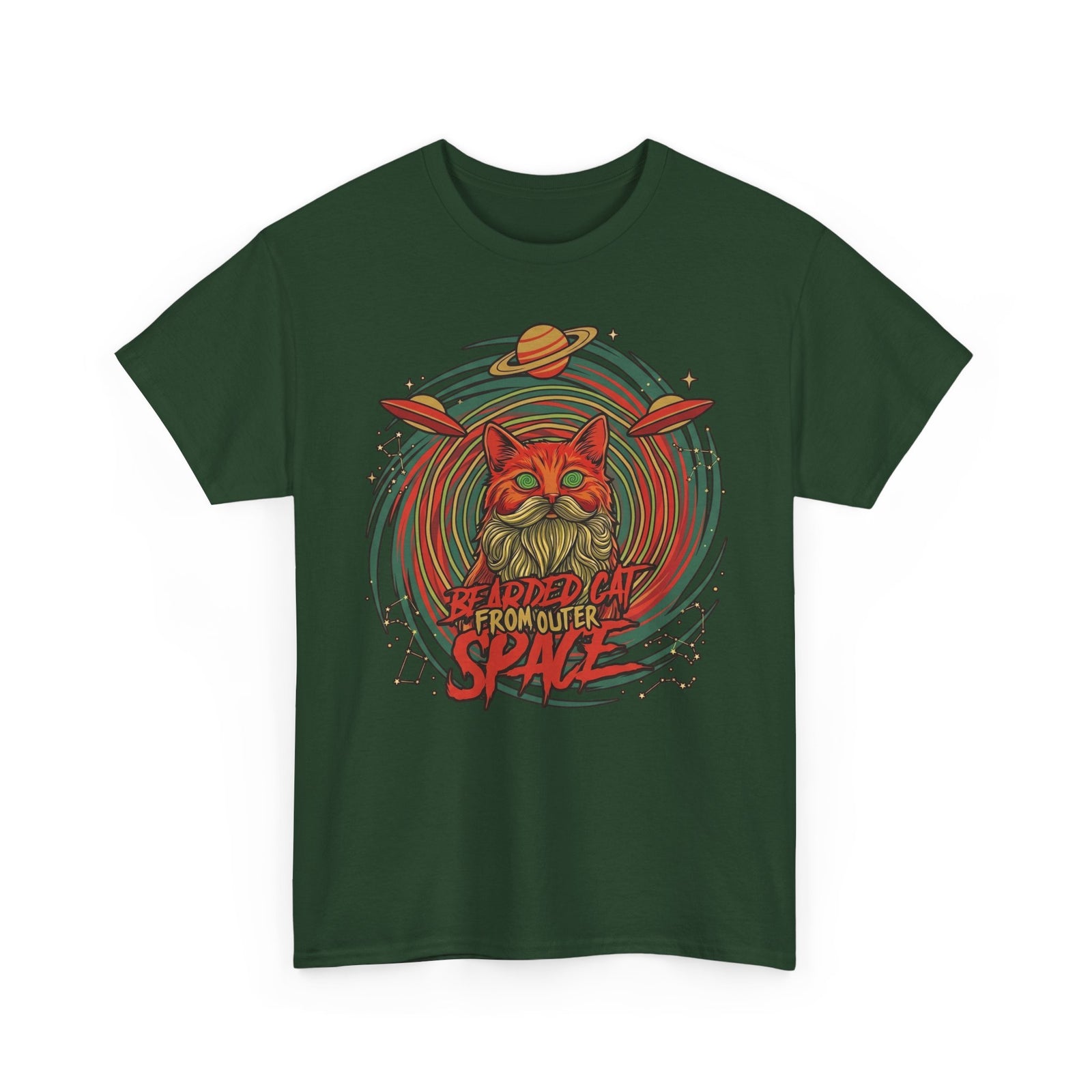 Bearded Cat from Outer Space T-Shirt