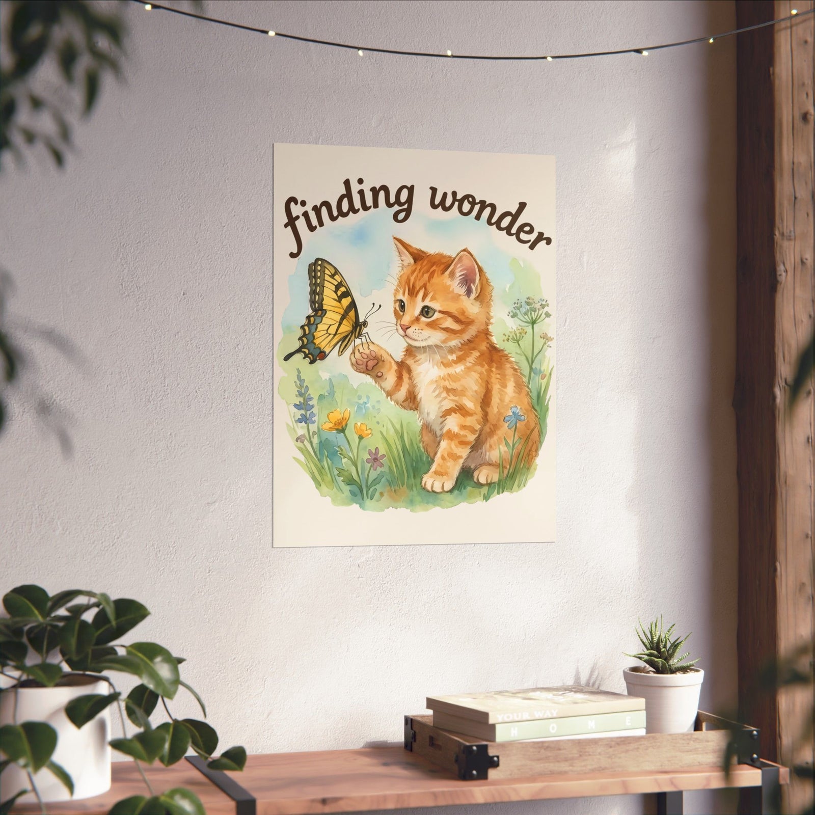 Finding Wonder Cat Poster