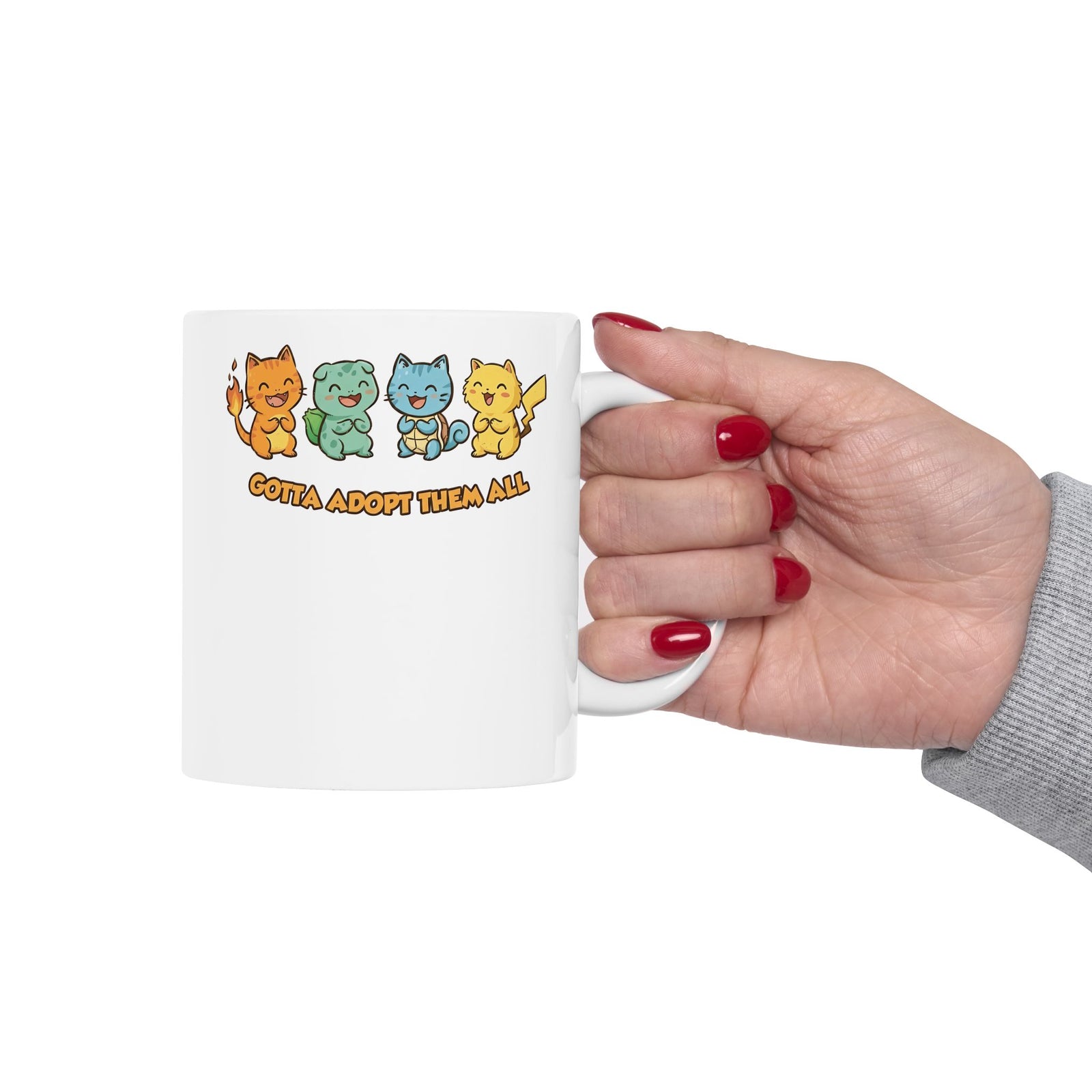 Gotta Adopt Them All Cat Ceramic Mug