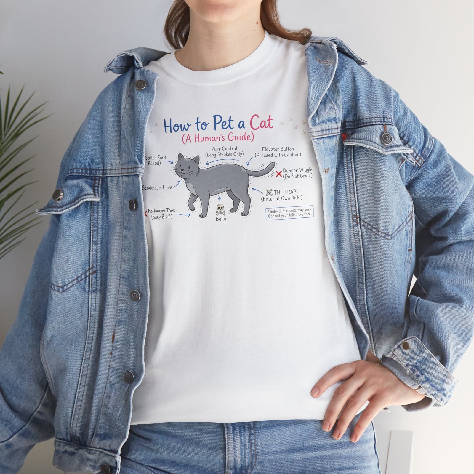 How To Pet A Cat T-Shirt — Funny Cat Care Tee for Cat Lovers