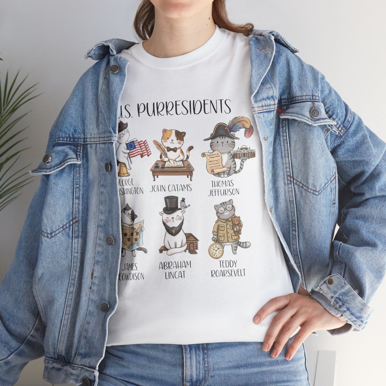 US Purresidents Funny Cat T-Shirt