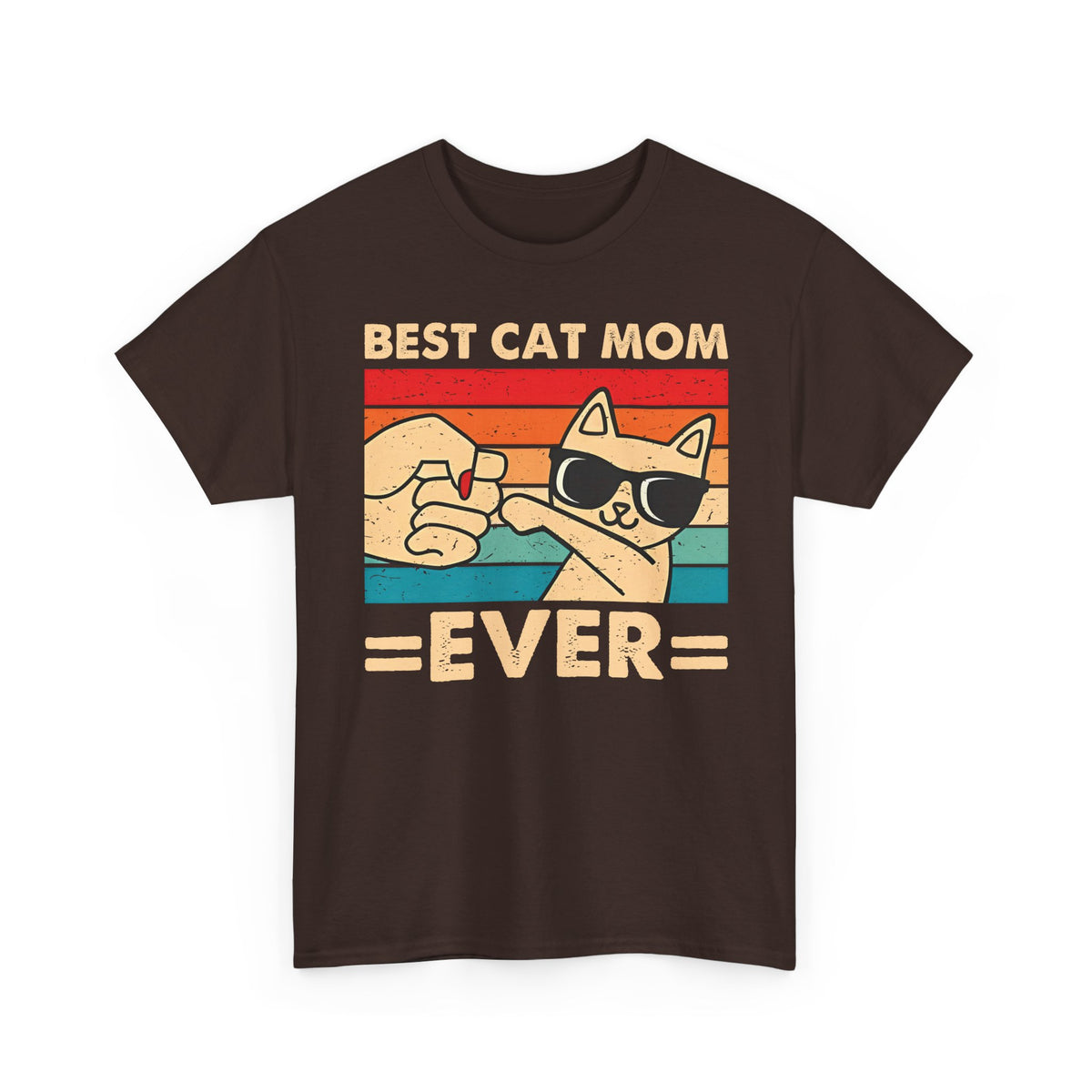 Best Cat Mom Ever T-Shirt — Cute Cat Mom Gift