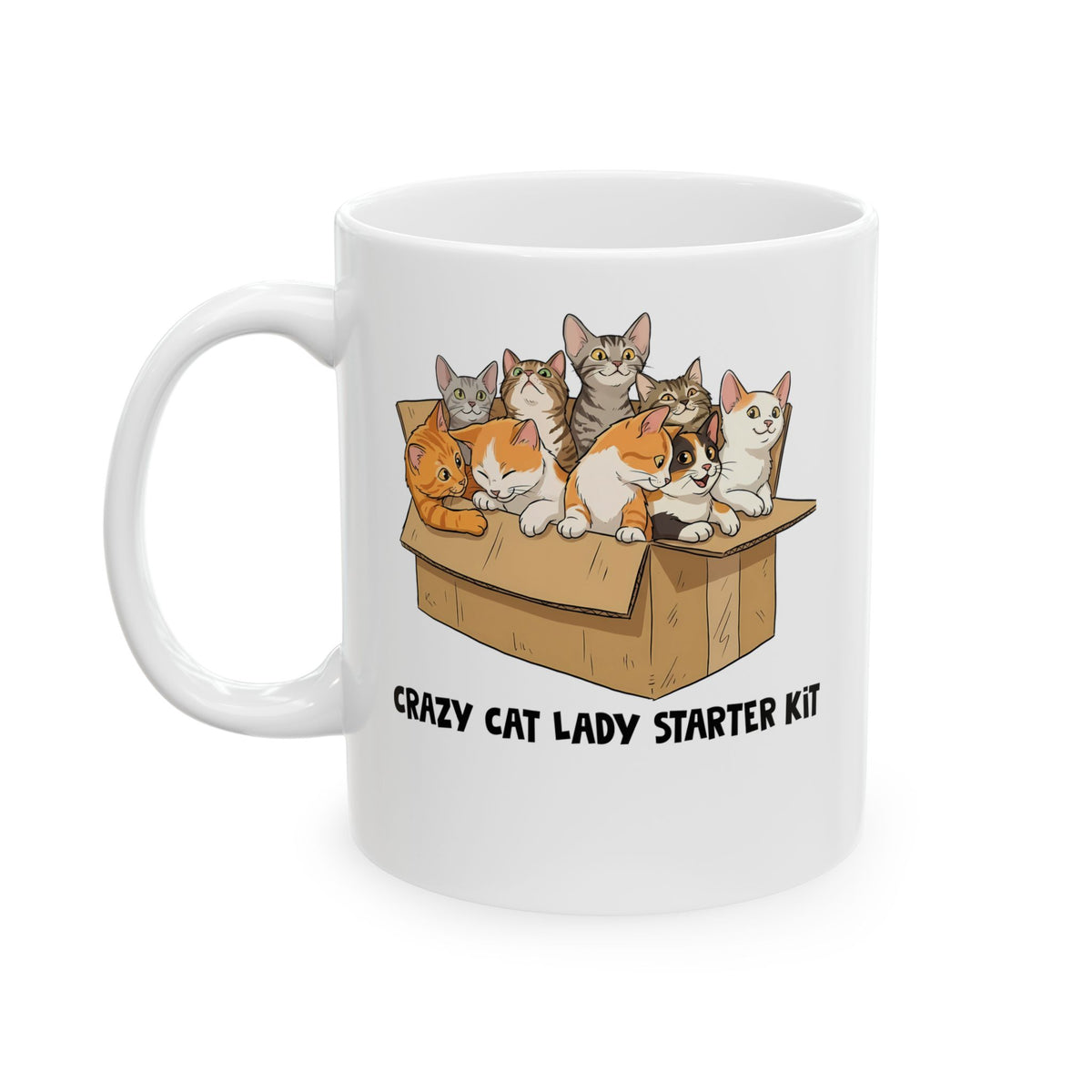Crazy Cat Lady Starter Kit Ceramic Mug
