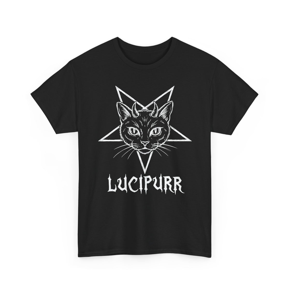 Lucipurr Lucifer Cat T-Shirt — Gothic Cat Tee