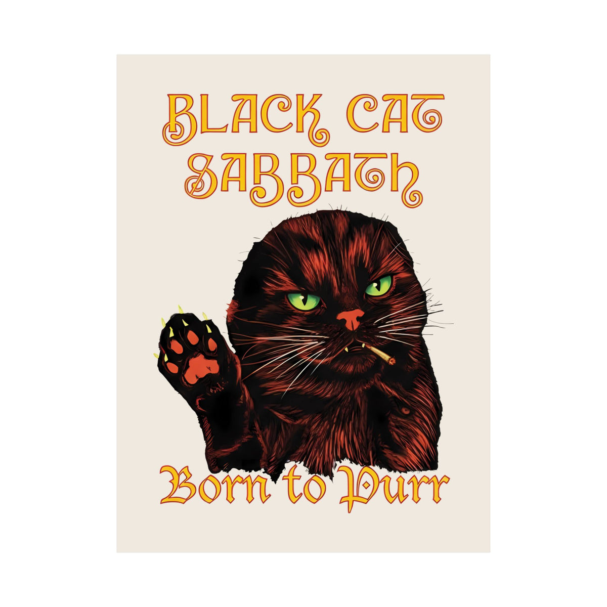 Black Cat Sabbath Poster