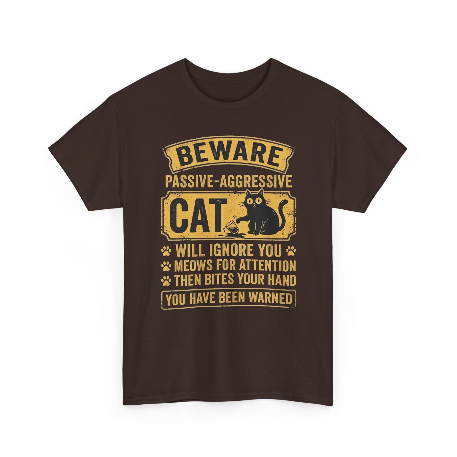Beware Passive Aggressive Cat T-Shirt