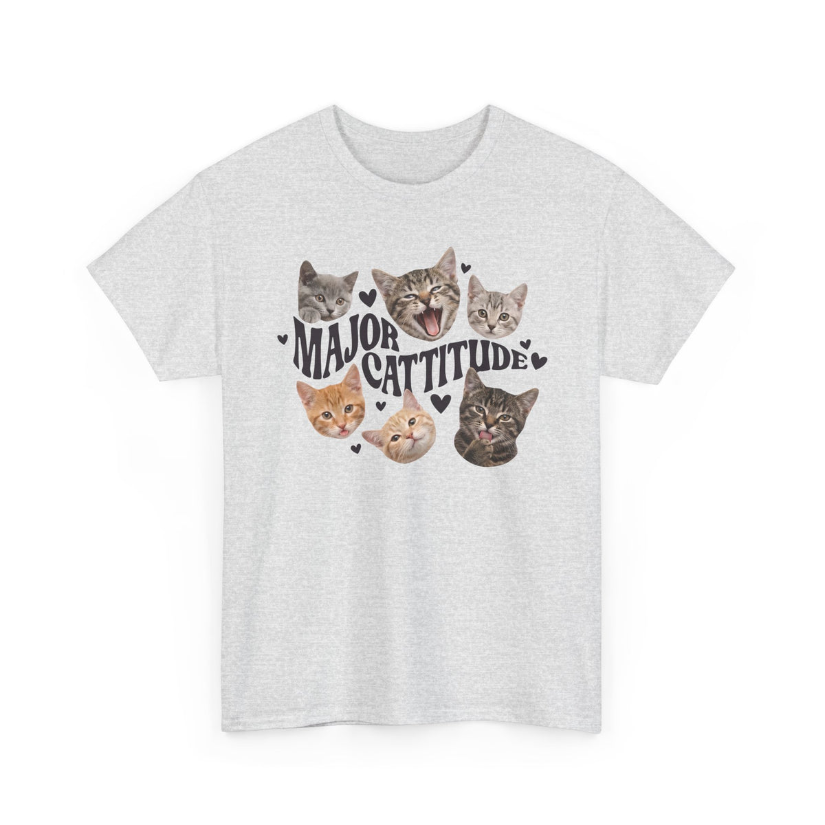 Major Cattitude T-Shirt Funny Cat Attitude Tee